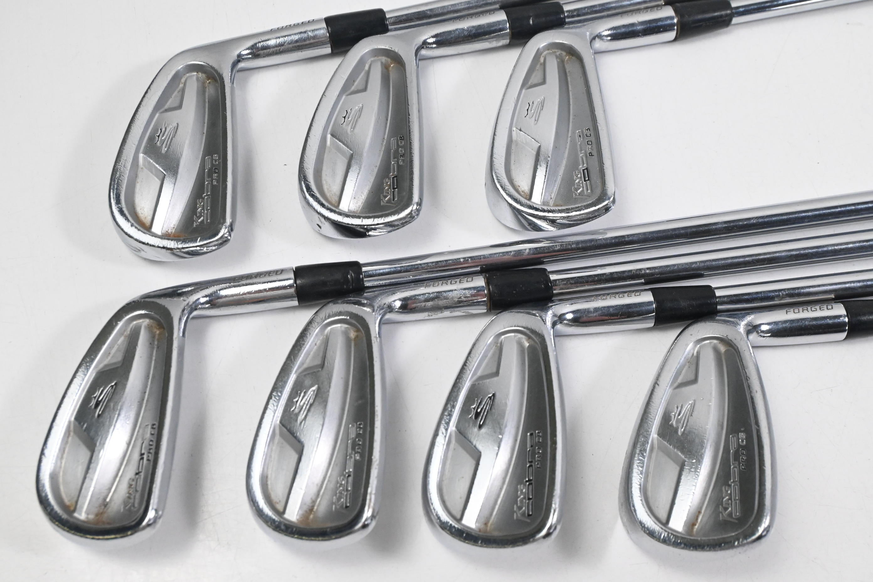 Cobra Pro CB Irons / 4-PW / Regular Flex Project X Rifle Shafts