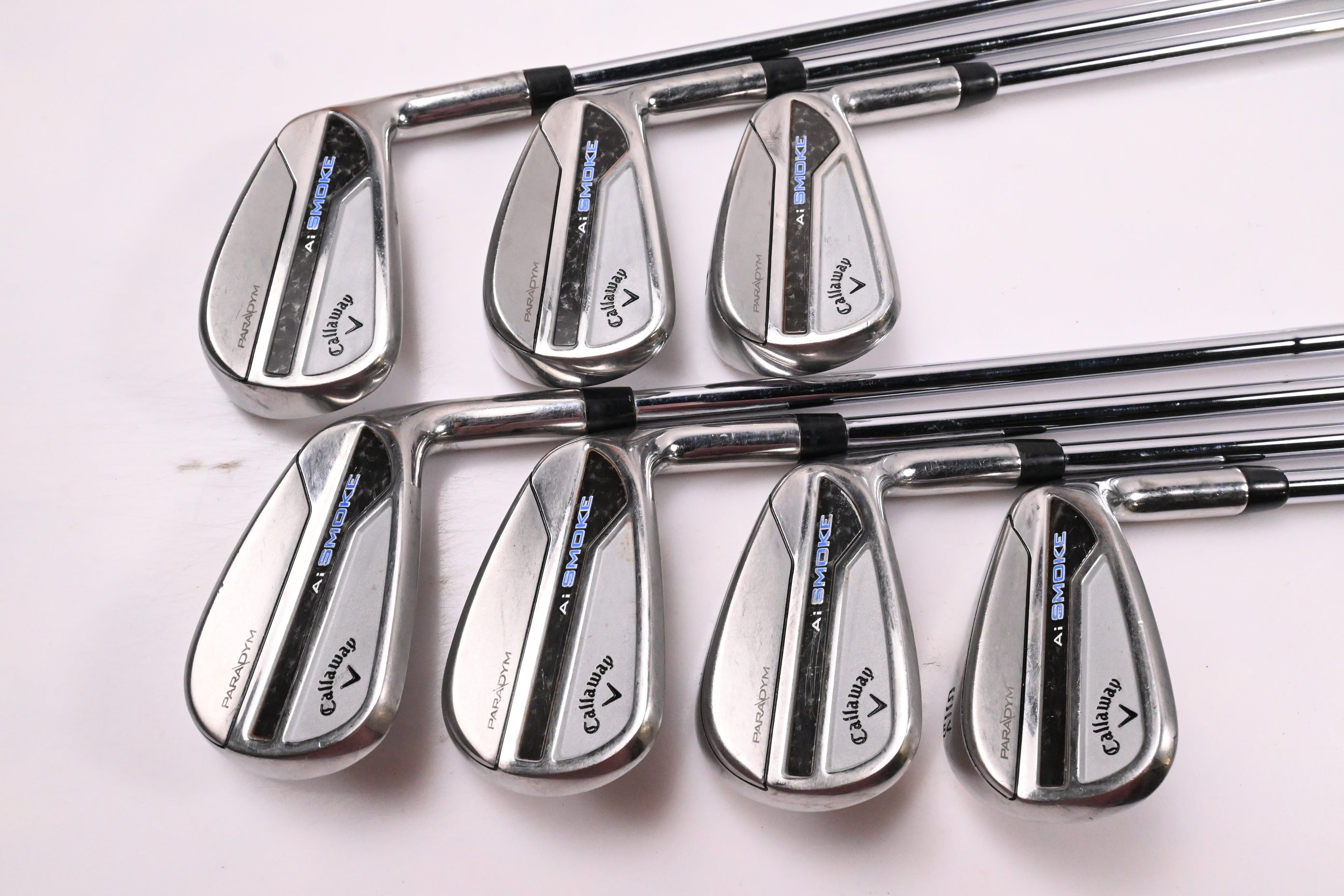 Callaway Paradym Ai Smoke Irons / 5-PW+SW / Stiff Flex Elevate MPH 95 Shafts