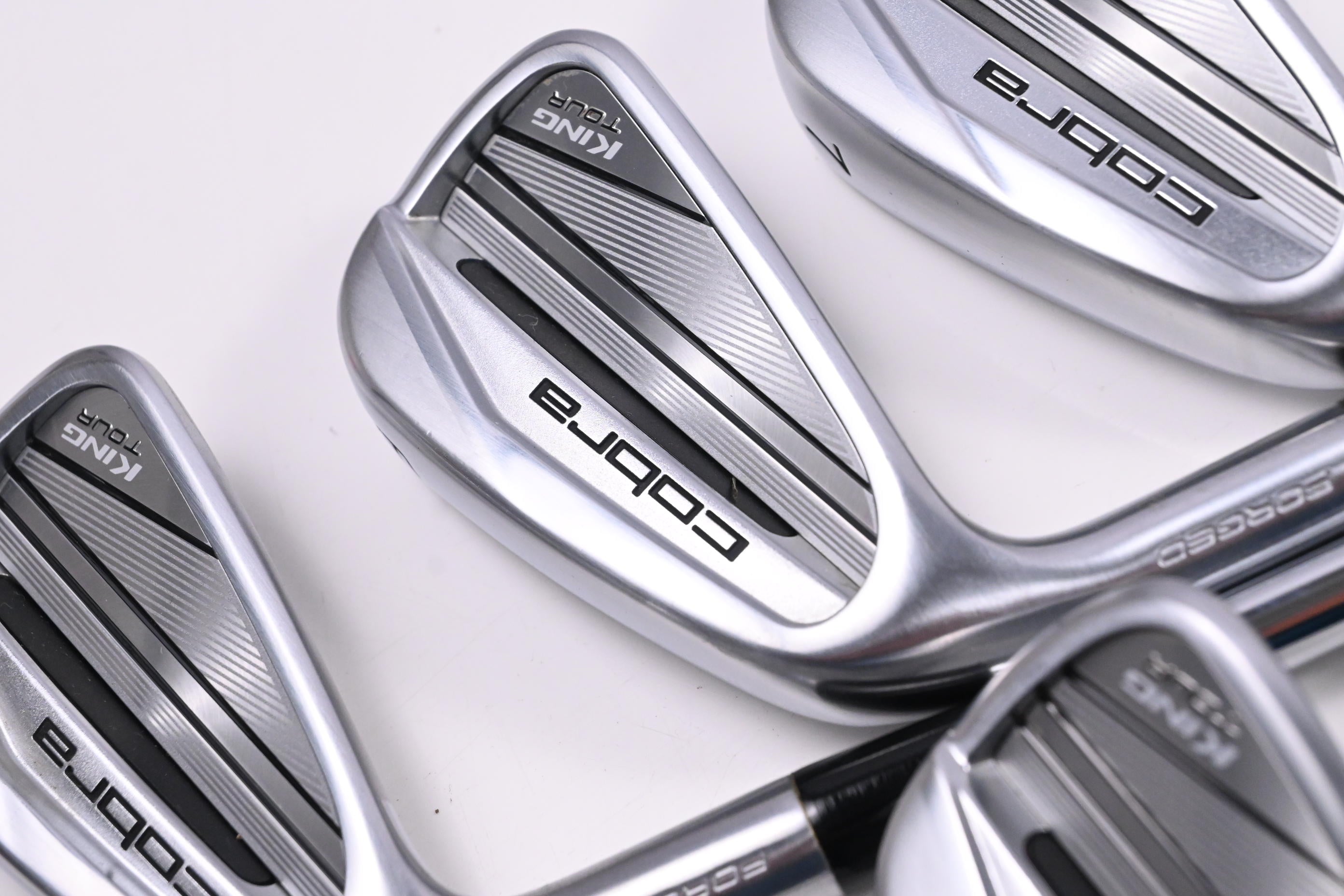 Left Hand Cobra King Tour 2023 Irons / 5-PW / Regular Flex KBS Tour Lite Shafts
