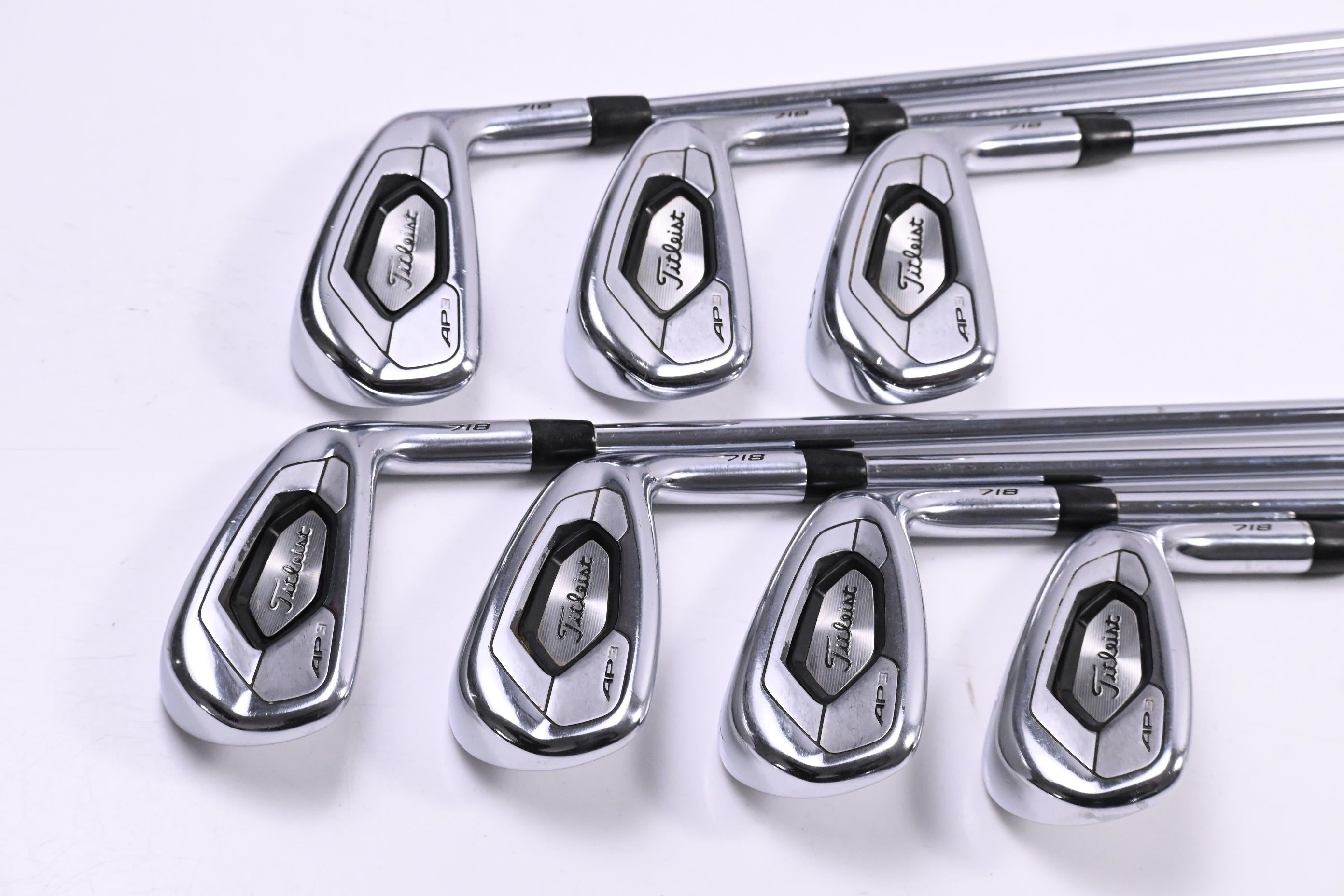 Titleist 718 AP3 Irons / 4-PW / Stiff Flex AMT Black S300 Shafts