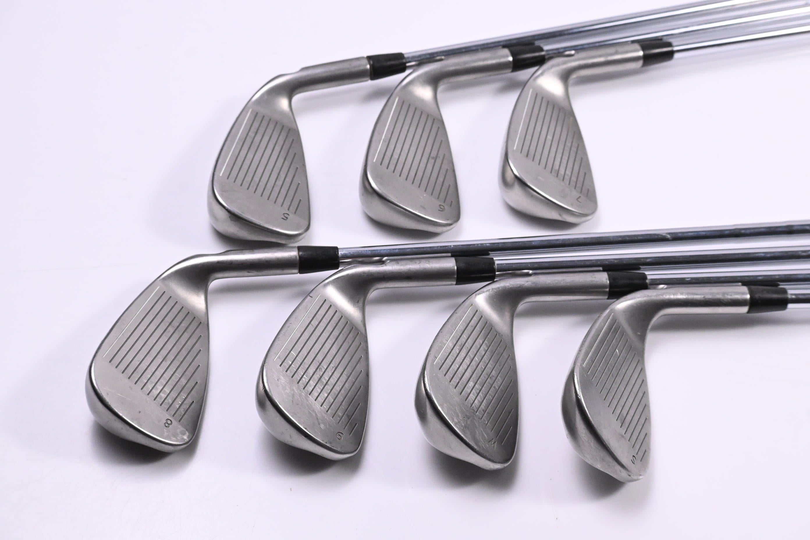 Left Hand Ping G Series Irons / 5-PW+SW / Purple Dot / Senior Flex Ping CFS