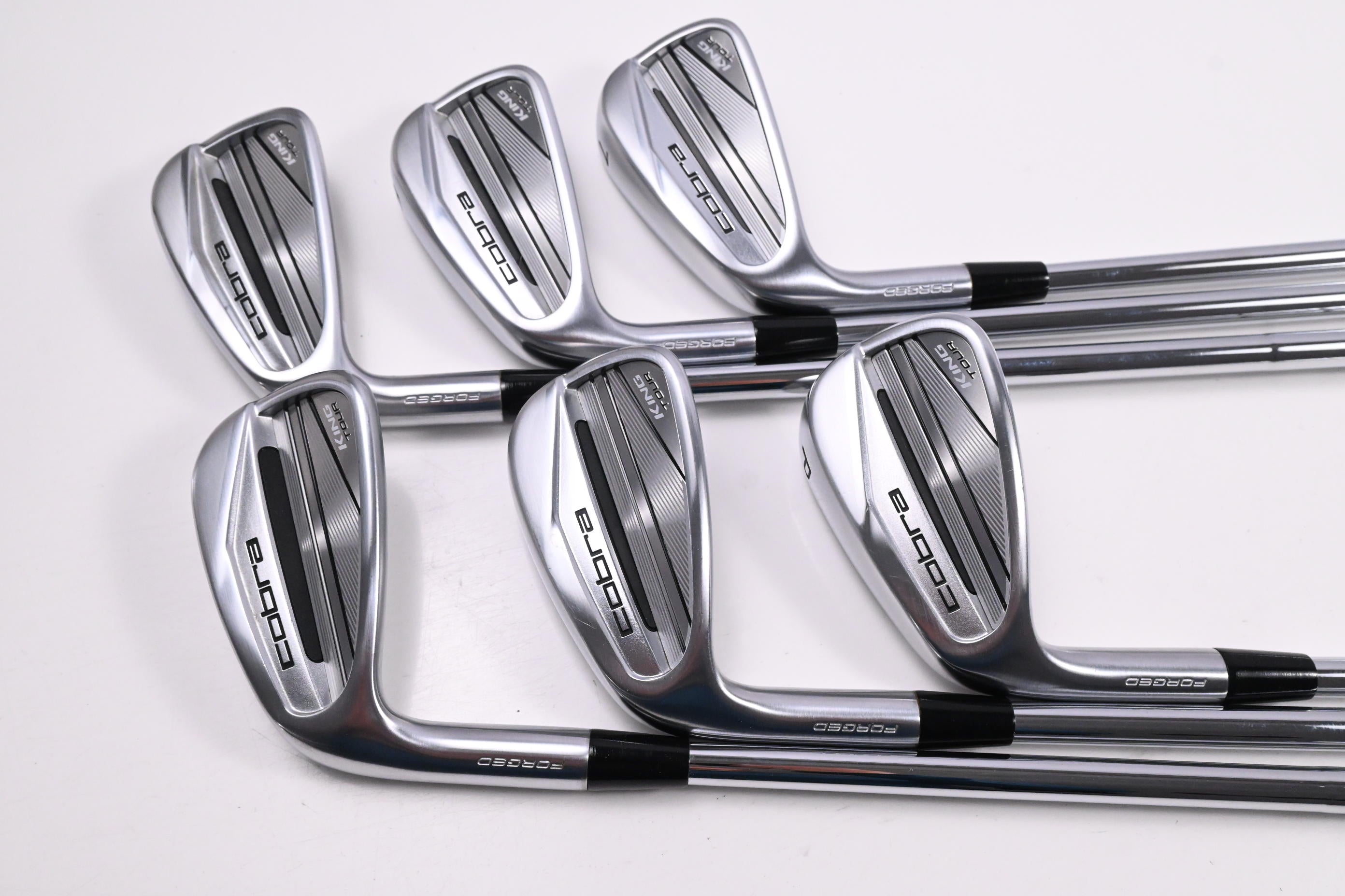 Left Hand Cobra King Tour 2023 Irons / 5-PW / Regular Flex KBS Tour Lite Shafts