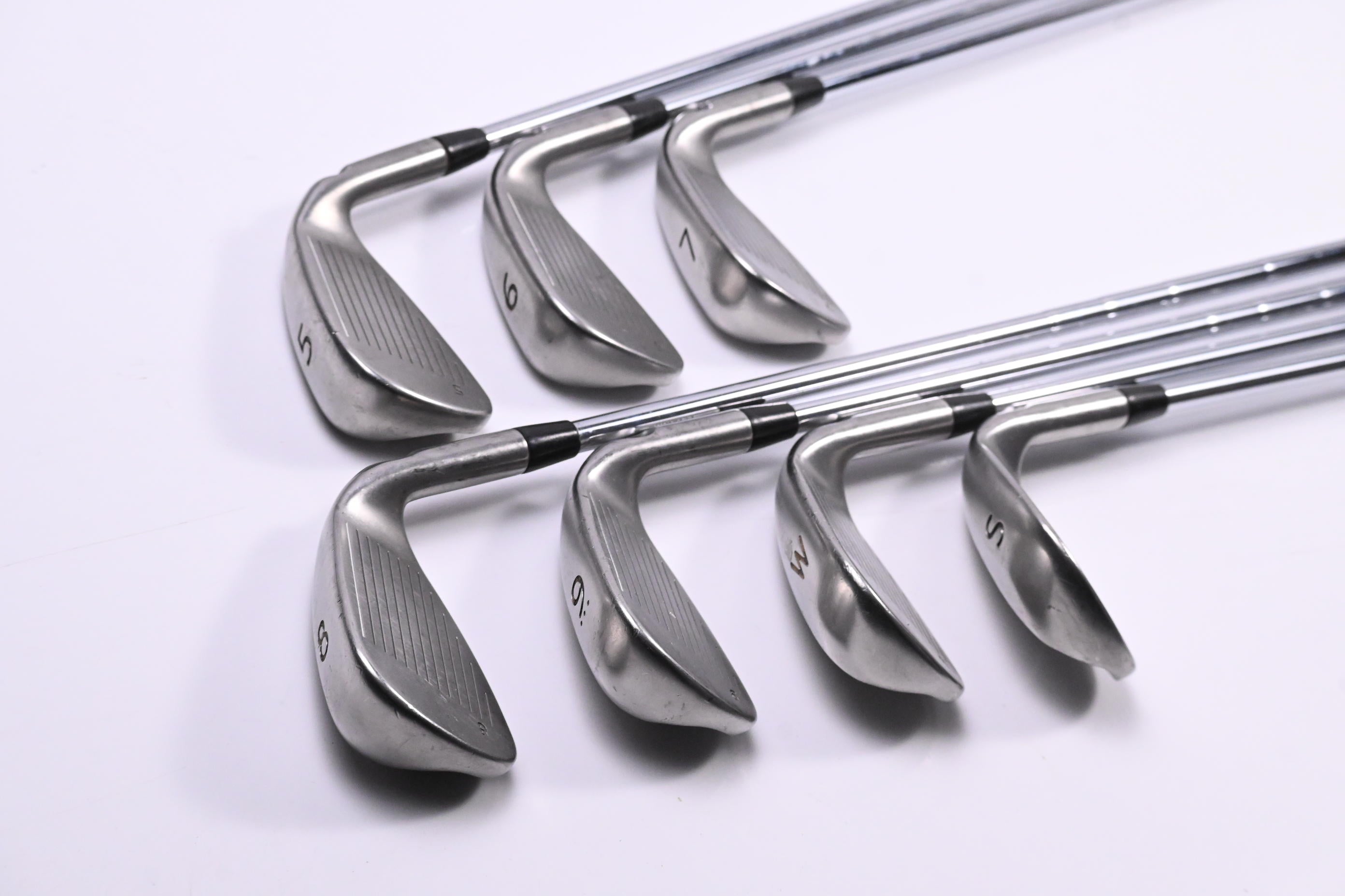 Left Hand Ping G Series Irons / 5-PW+SW / Purple Dot / Senior Flex Ping CFS