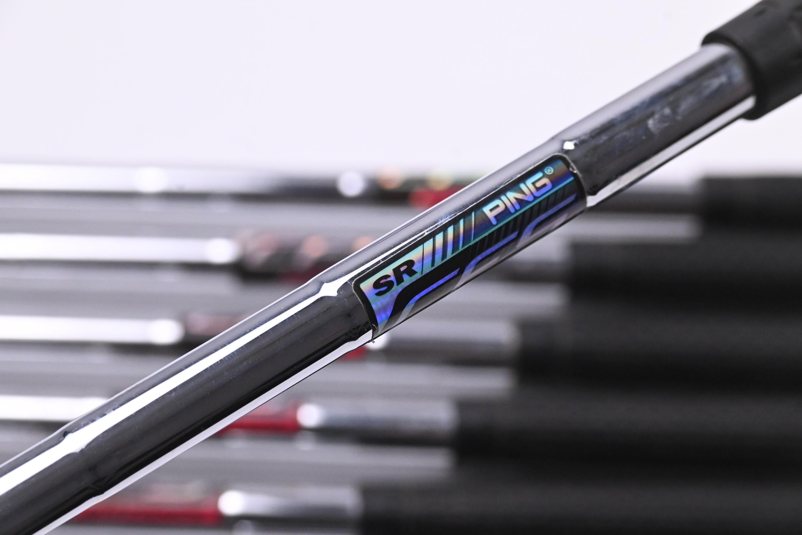 Left Hand Ping G Series Irons / 5-PW+SW / Purple Dot / Senior Flex Ping CFS