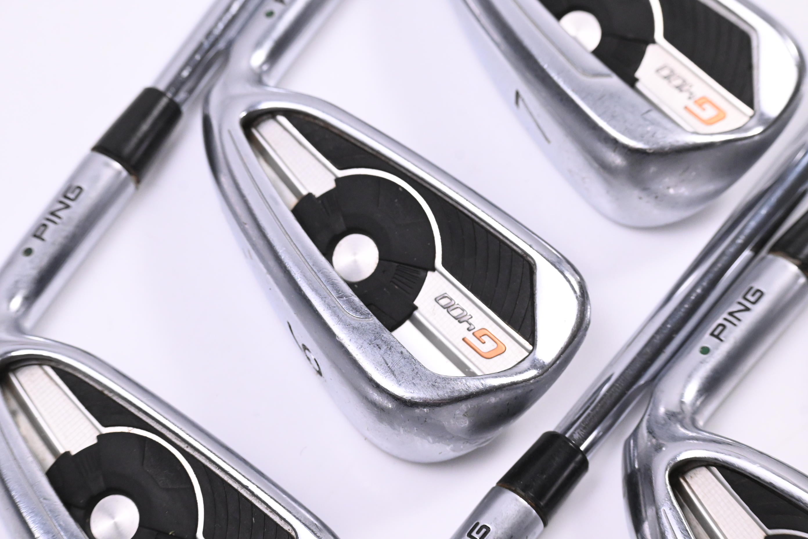 Ping G400 Irons / 5-PW / Green Dot / Regular Flex Ping Steel Shafts