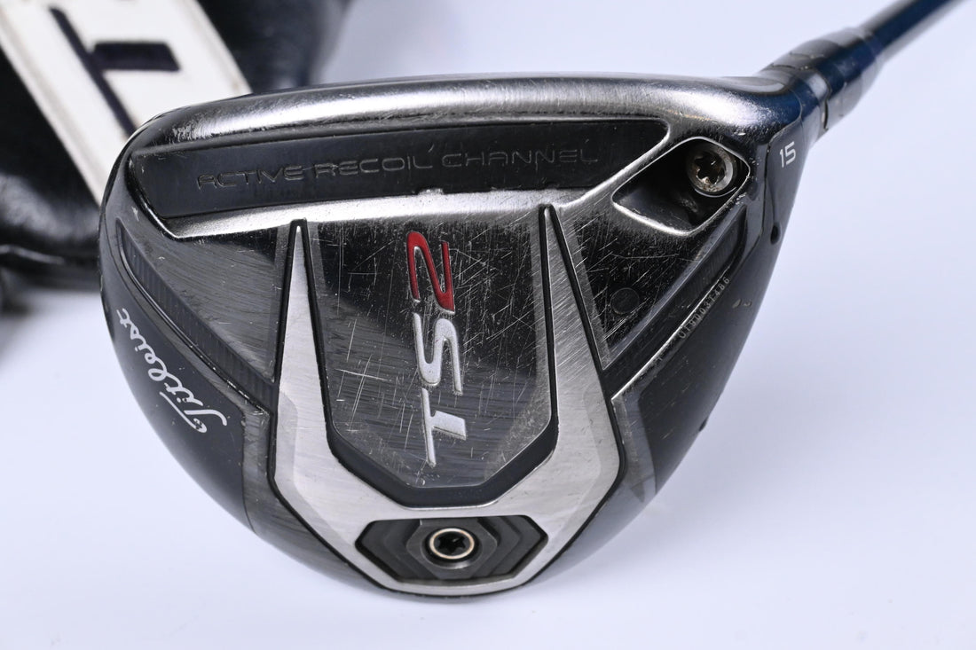 Titleist TS2 #3 Wood / 15 Degree / Stiff Flex Kuro Kage Black TiNi 55 Shaft