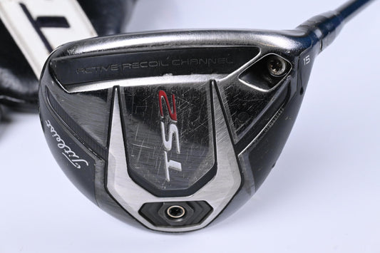 Titleist TS2 #3 Wood / 15 Degree / Stiff Flex Kuro Kage Black TiNi 55 Shaft