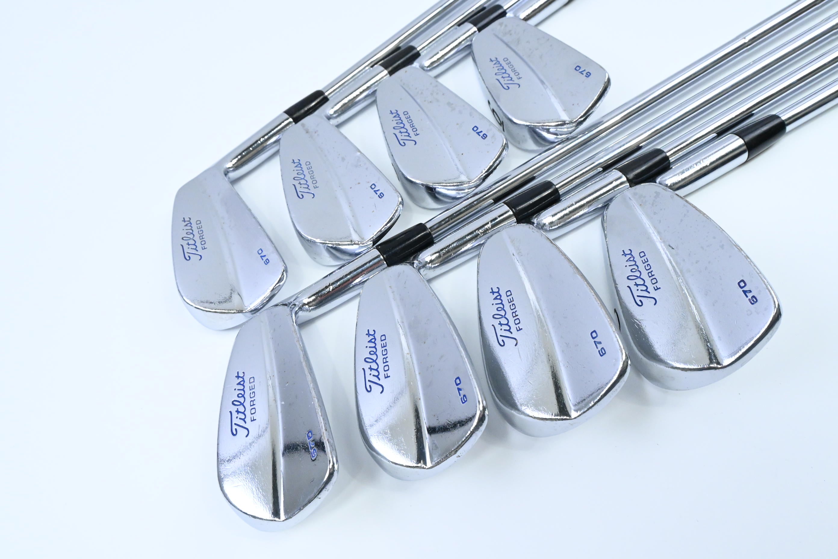 Titleist 670 Forged Irons / 3-PW / Stiff Flex Steel Shafts