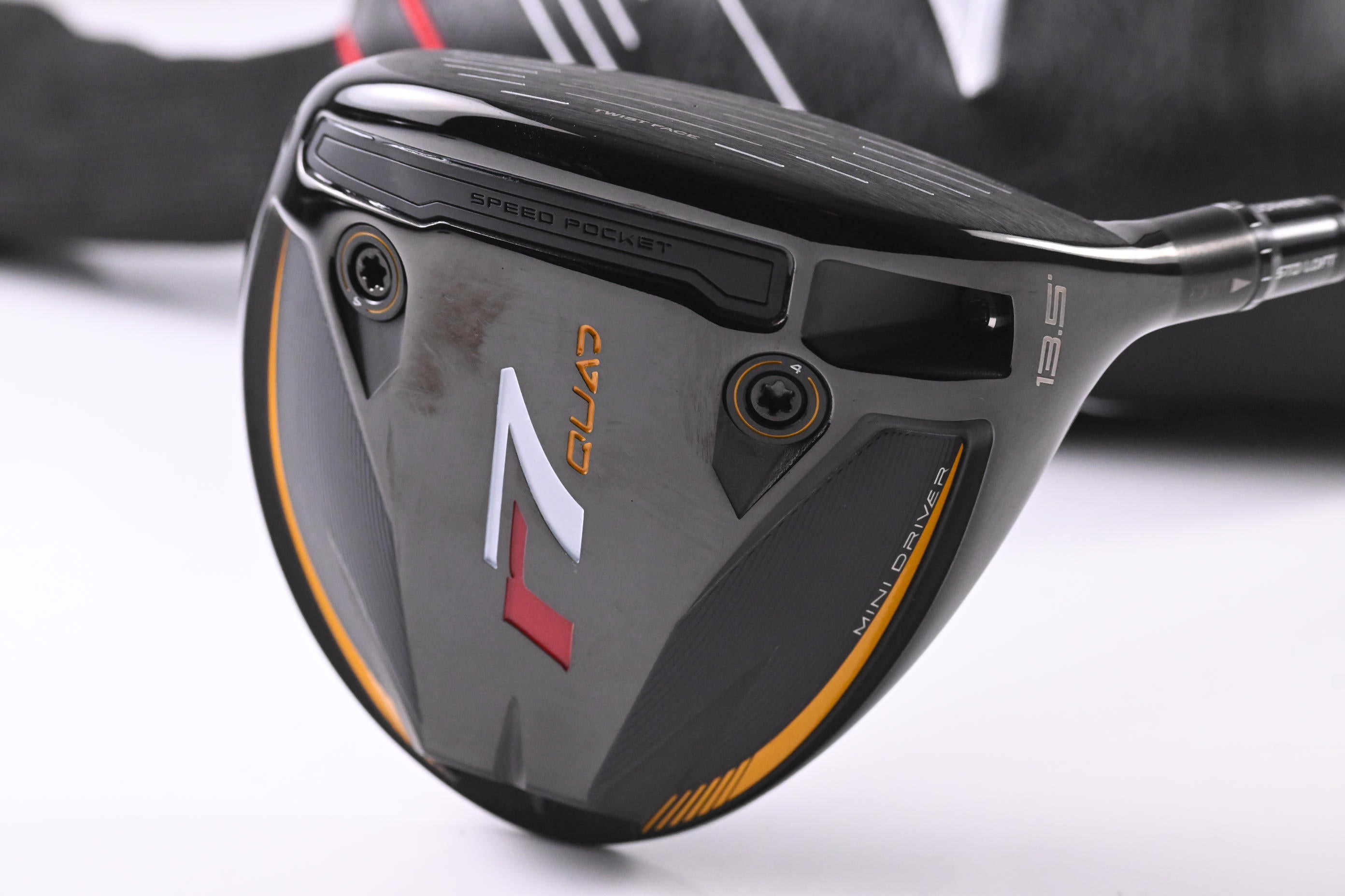 Taylormade R7 Quad Mini Driver / 13.5 Degree / Stiff Flex Kai'li White 70 Shaft