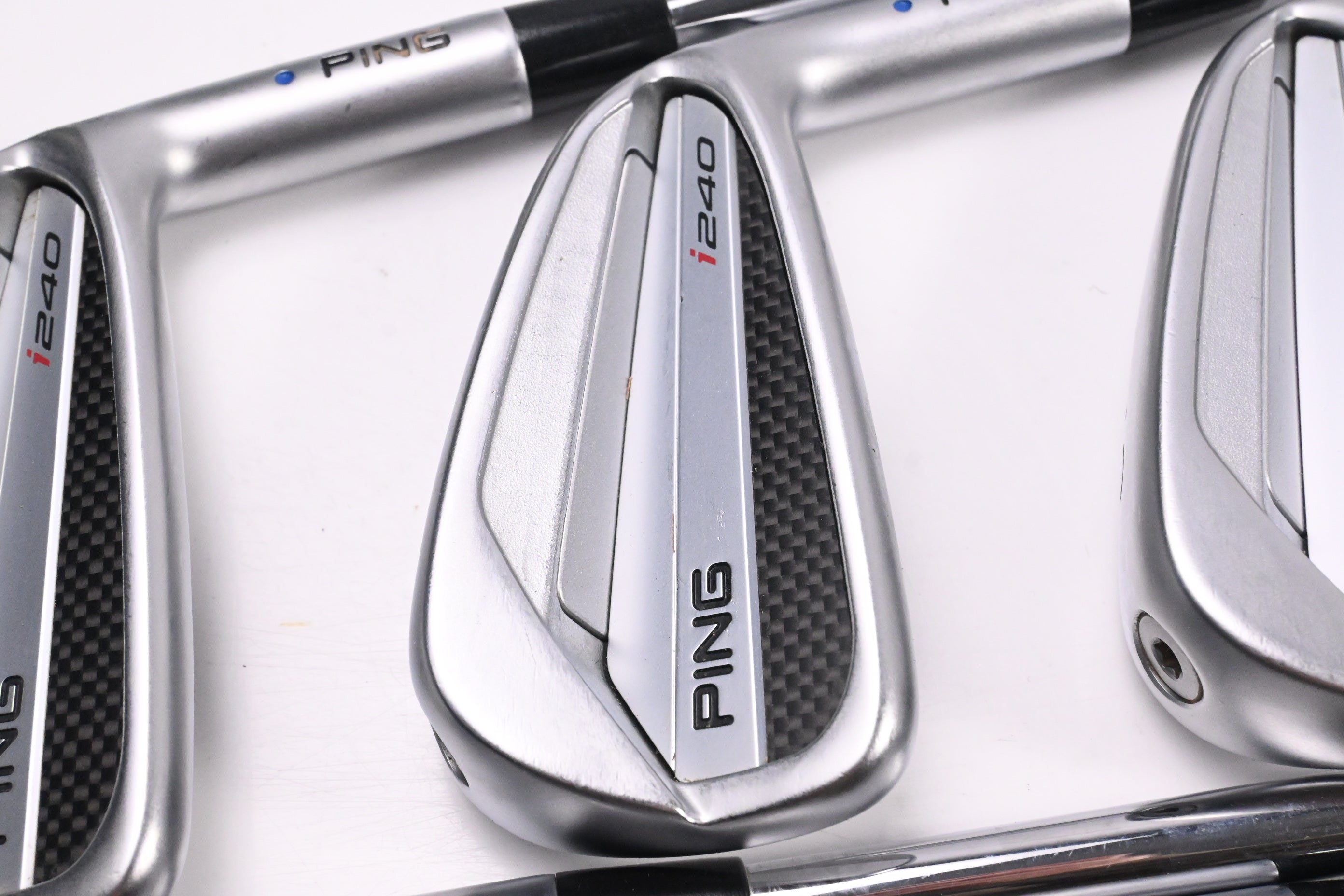 Ping I240 Irons / 4-PW+UW / Blue Dot / Stiff Flex Dynamic Gold 120 S300 Shafts