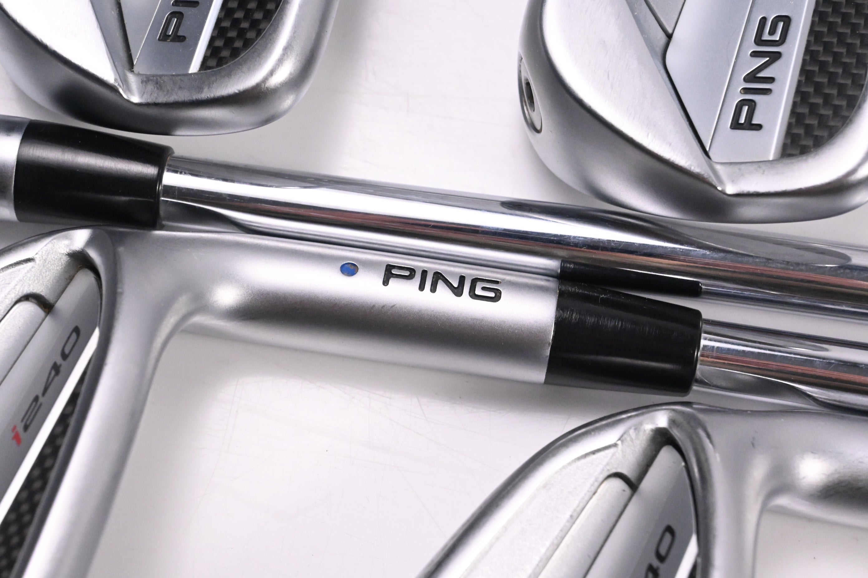 Ping I240 Irons / 4-PW+UW / Blue Dot / Stiff Flex Dynamic Gold 120 S300 Shafts
