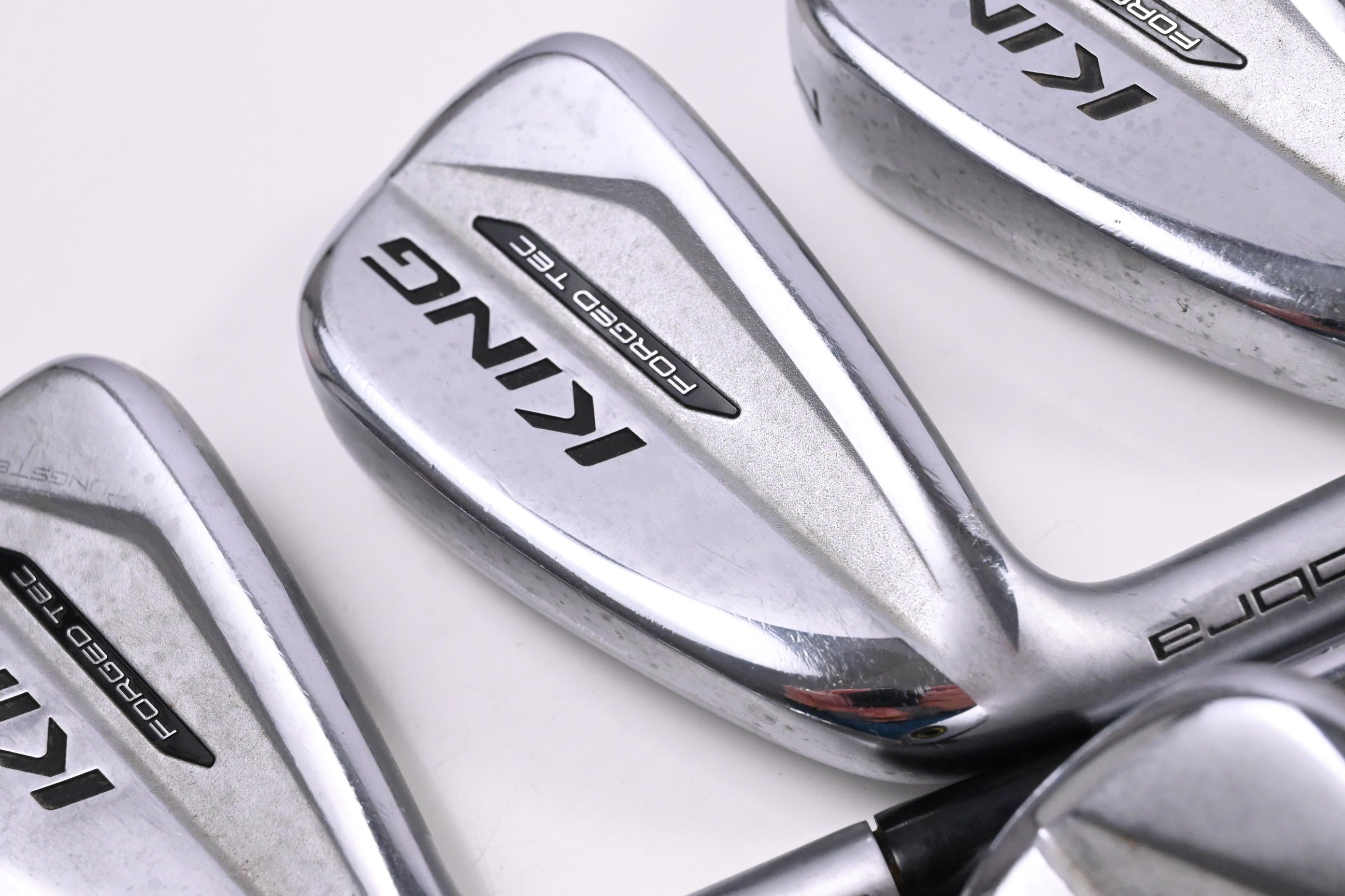 Left Hand Cobra King Forged Tec 2020 Irons / 5-PW / Stiff Flex KBS $-Taper 110