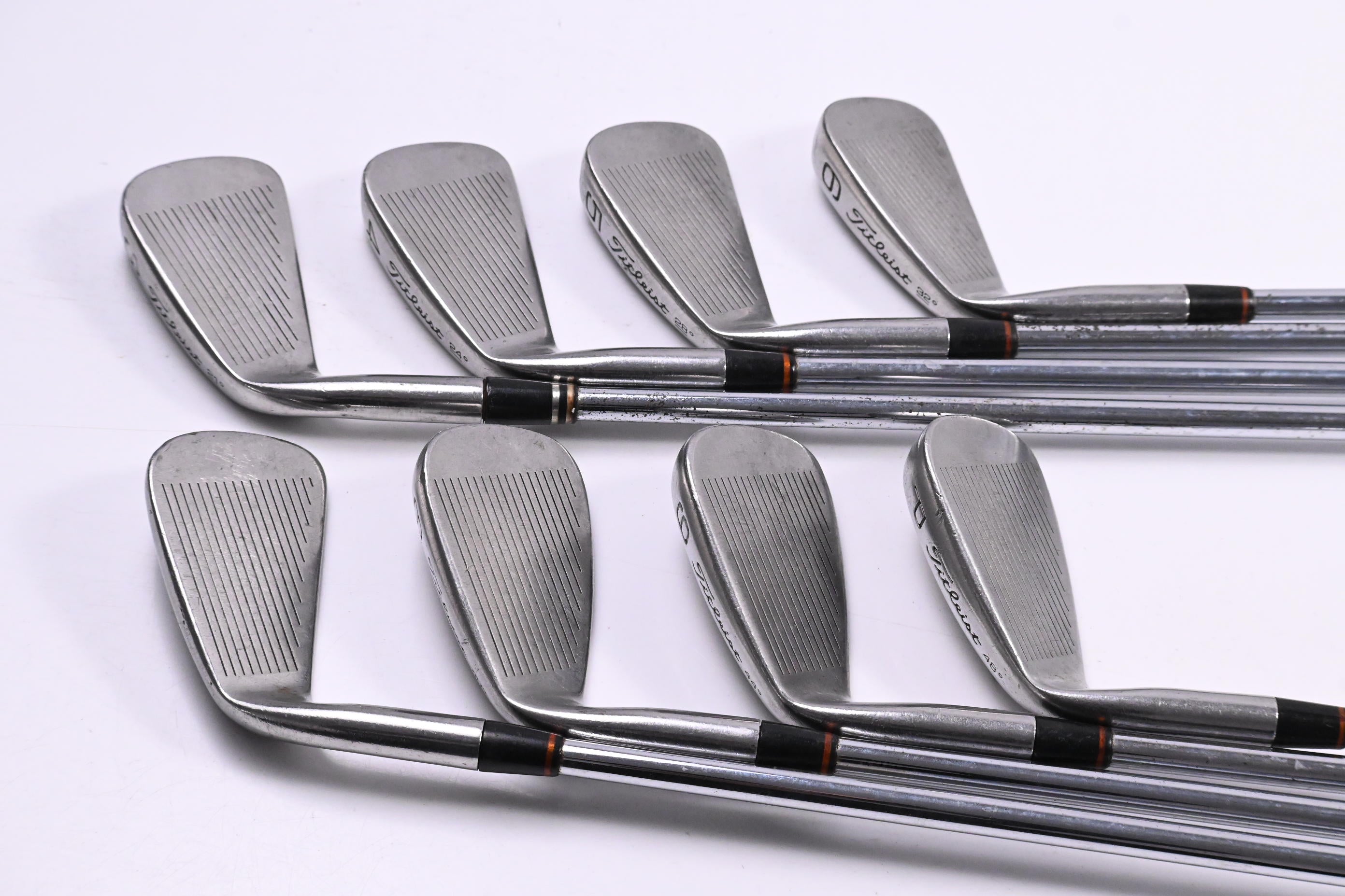 Titleist DCI Black Irons / 3-PW / Stiff Flex Steel Shafts