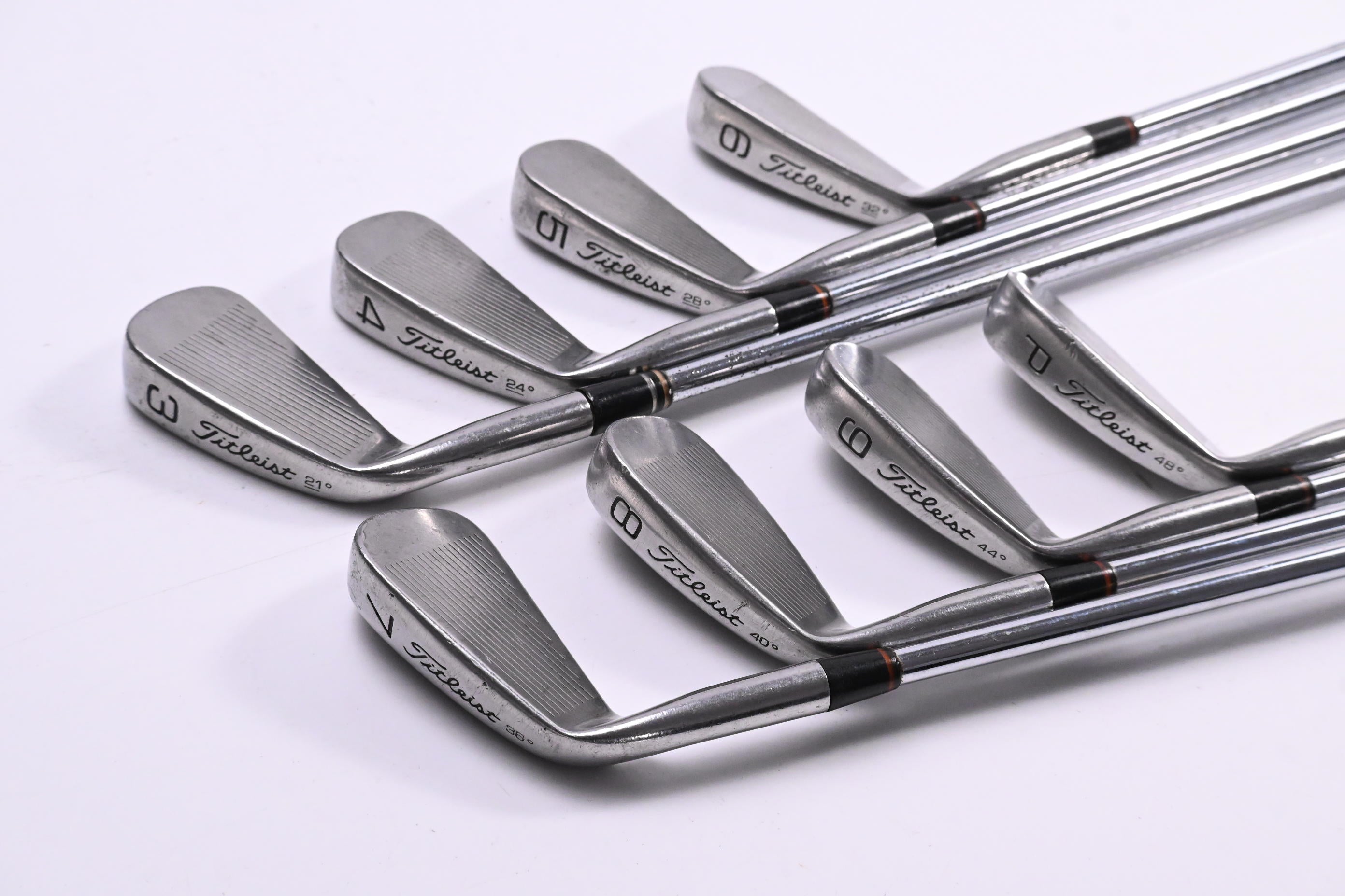 Titleist DCI Black Irons / 3-PW / Stiff Flex Steel Shafts