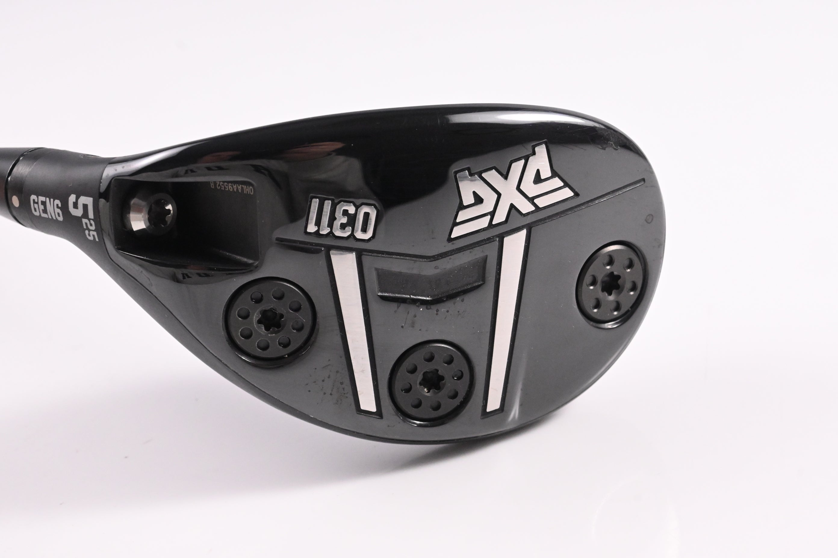 Left Hand PXG 0311 Gen6 #5 Hybrid / 26 Degree / X-Flex HZRDUS Smoke Black RDX 90