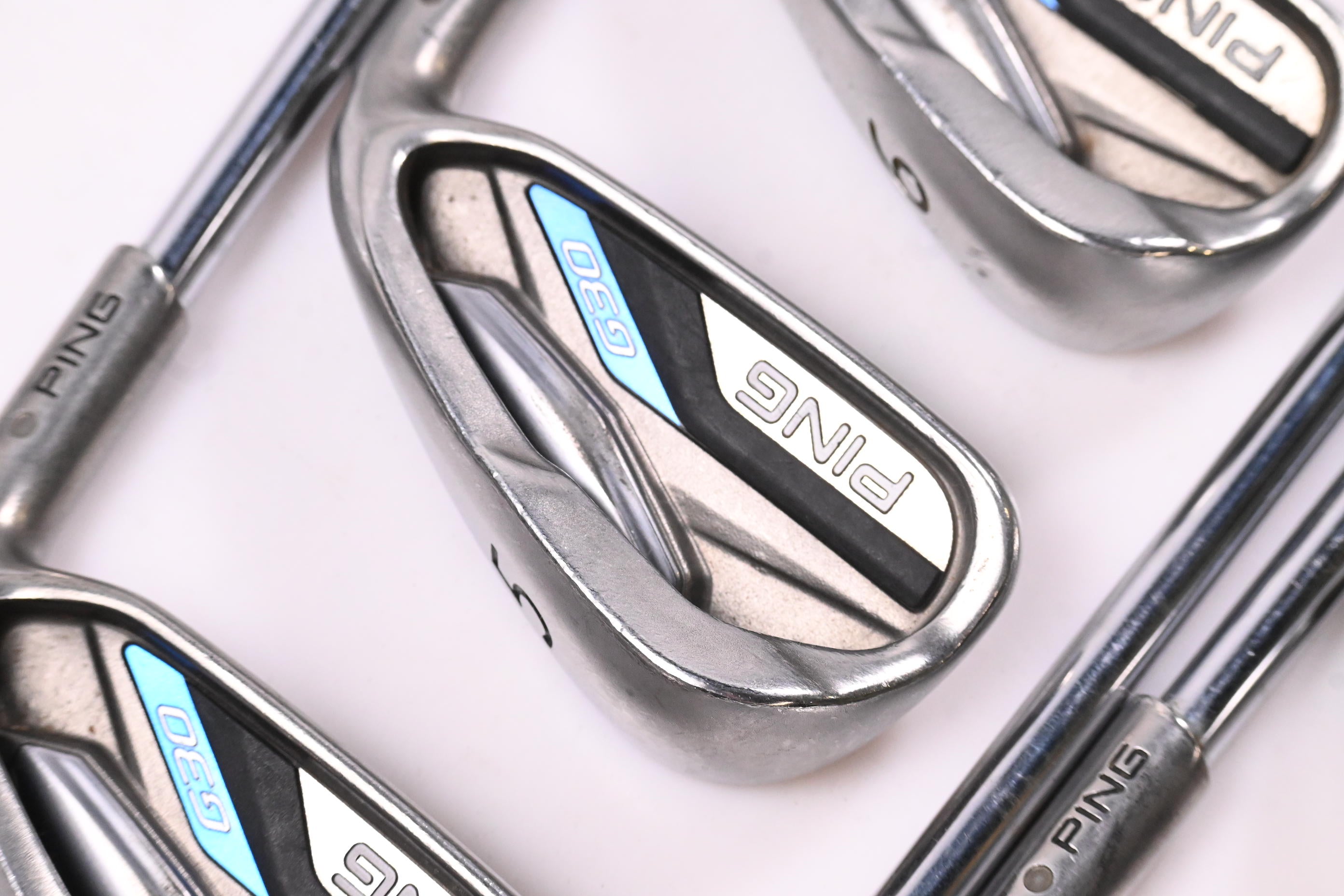 Ping G30 Irons / 4-PW / Yellow Dot / Regular Flex Ping CFS Distance Shafts