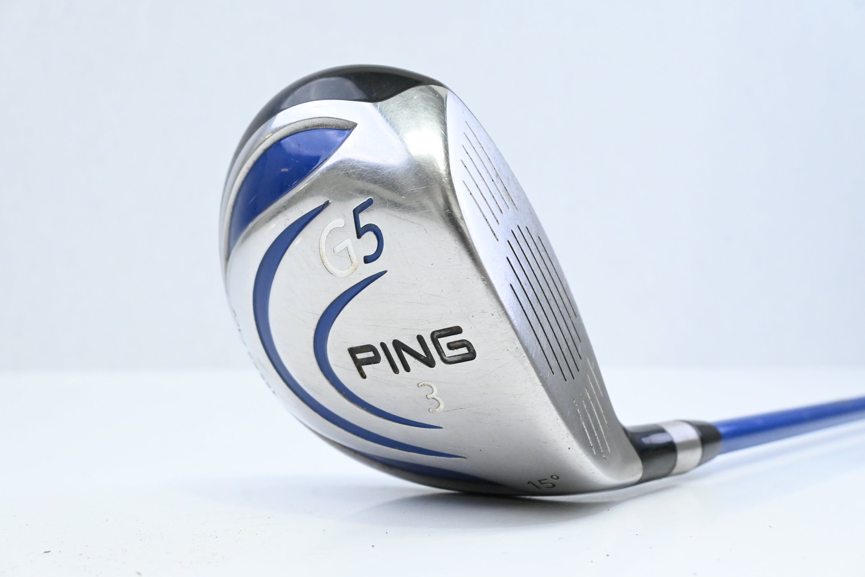 Ping G5 #3 Wood / 15 Degree / Stiff Flex Grafalloy ProLaunch Blue 75 Shaft