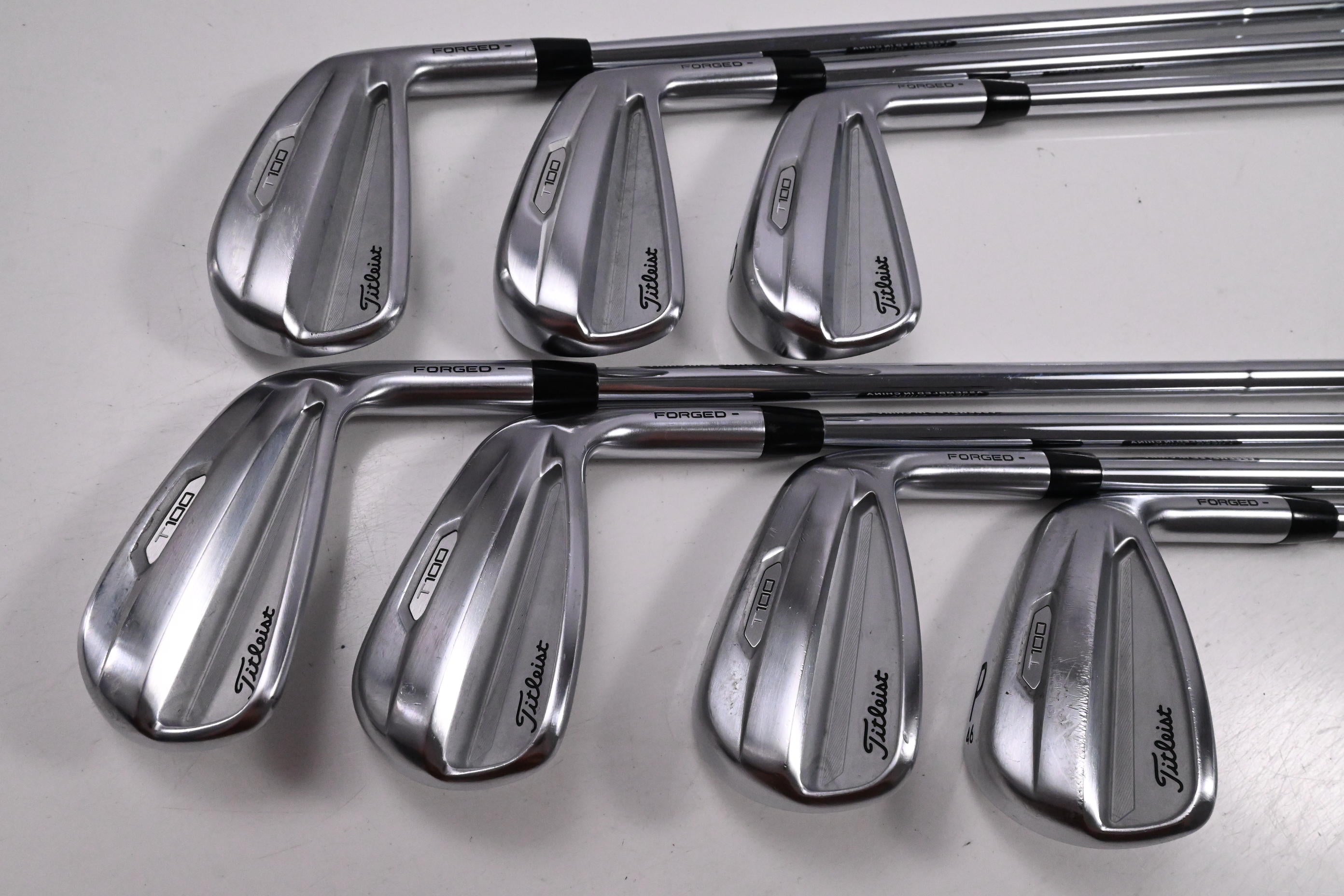 Titleist T100 2021 Irons / 4-PW / Stiff Flex AMT Tour White S300 Shafts