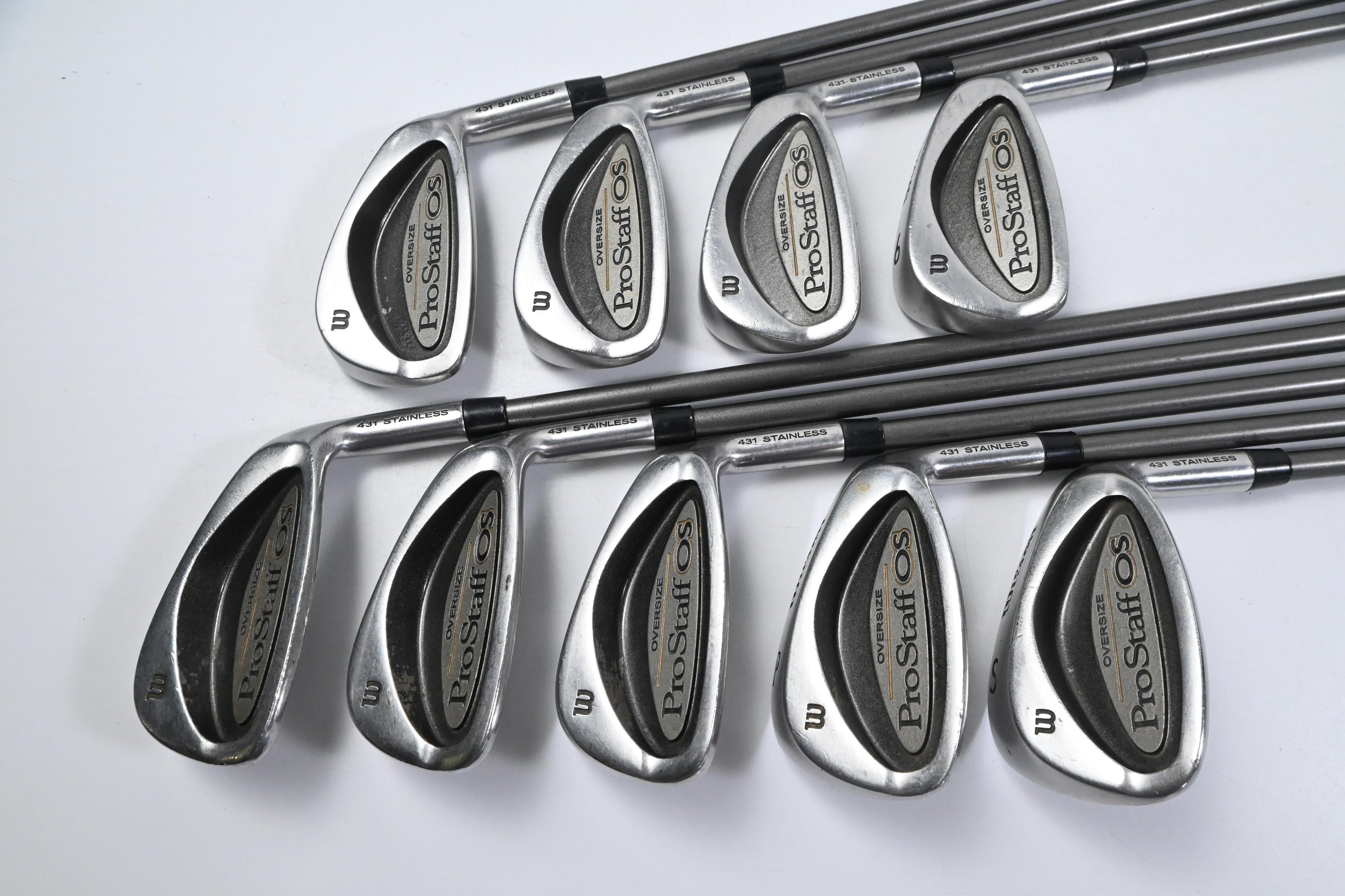 Wilson ProStaff Oversized Irons / 3-PW+SW / Regular Flex Wilson Shafts