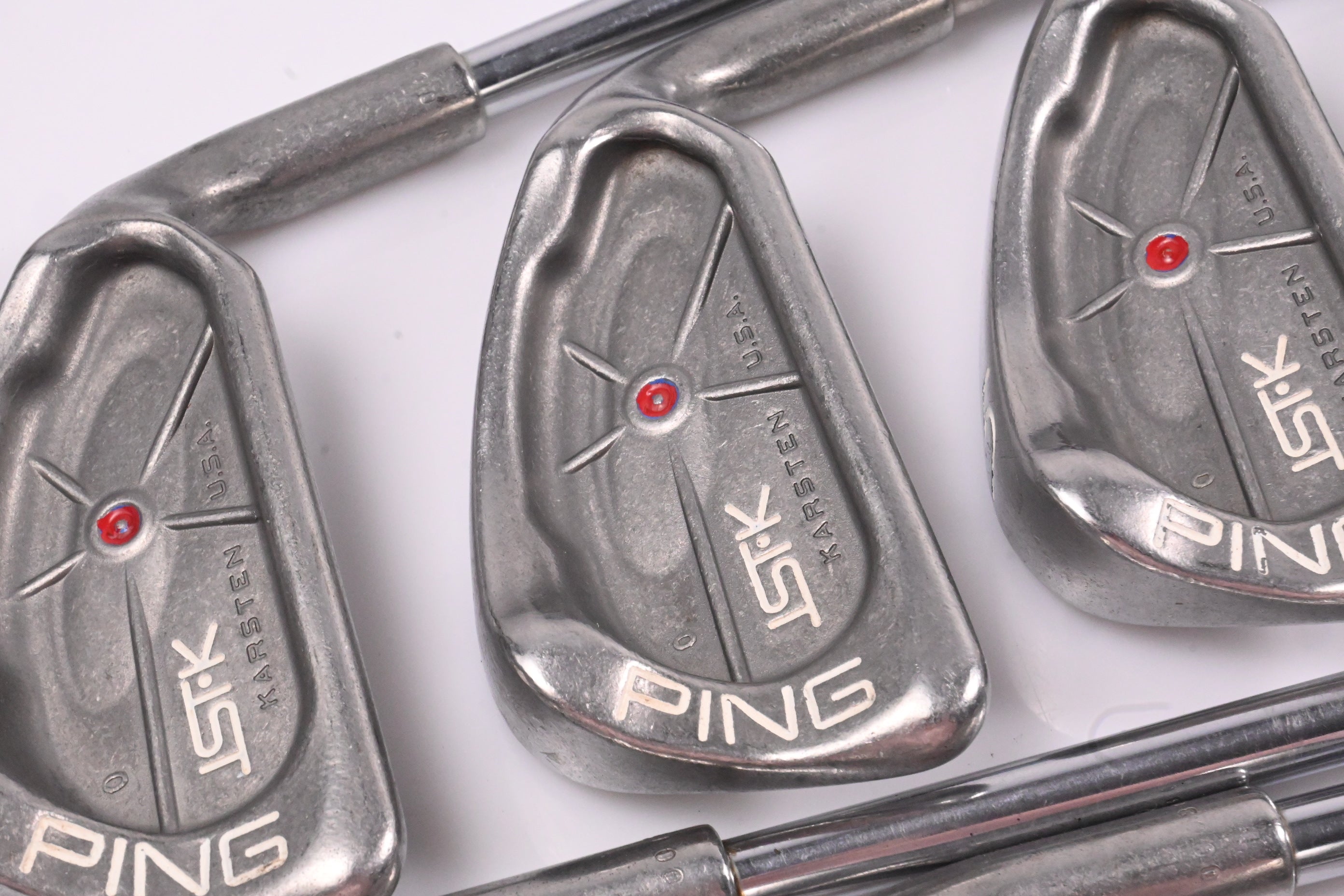 Ping ISI-K Irons / 3-PW+SW / Red Dot / Stiff Flex Ping JZ Cushin Shafts