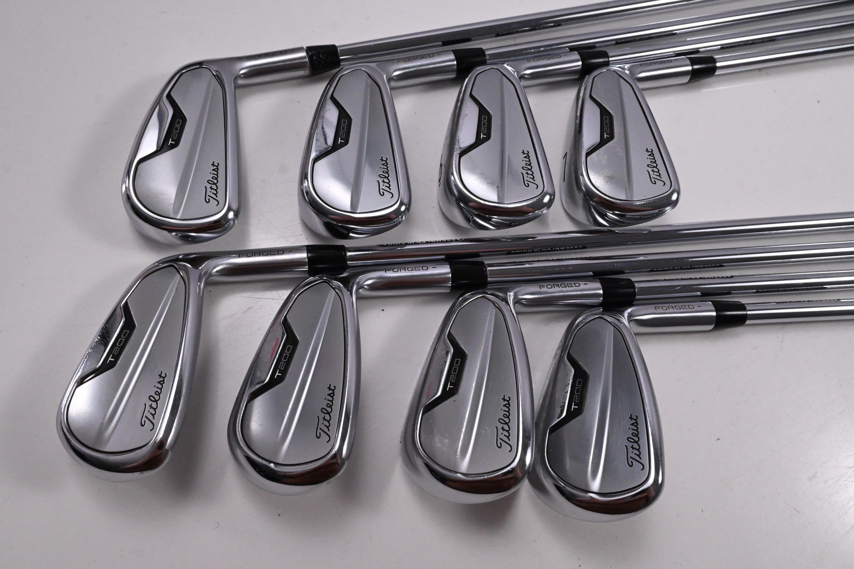 Titleist T200 2021 Irons / 4-PW+48 / Regular Flex AMT Black R300 Shafts