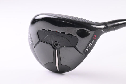 Titleist TSR3 #3 Wood / 15 Degree / Stiff Flex HZRDUS Smoke RDX Black 70 Shaft
