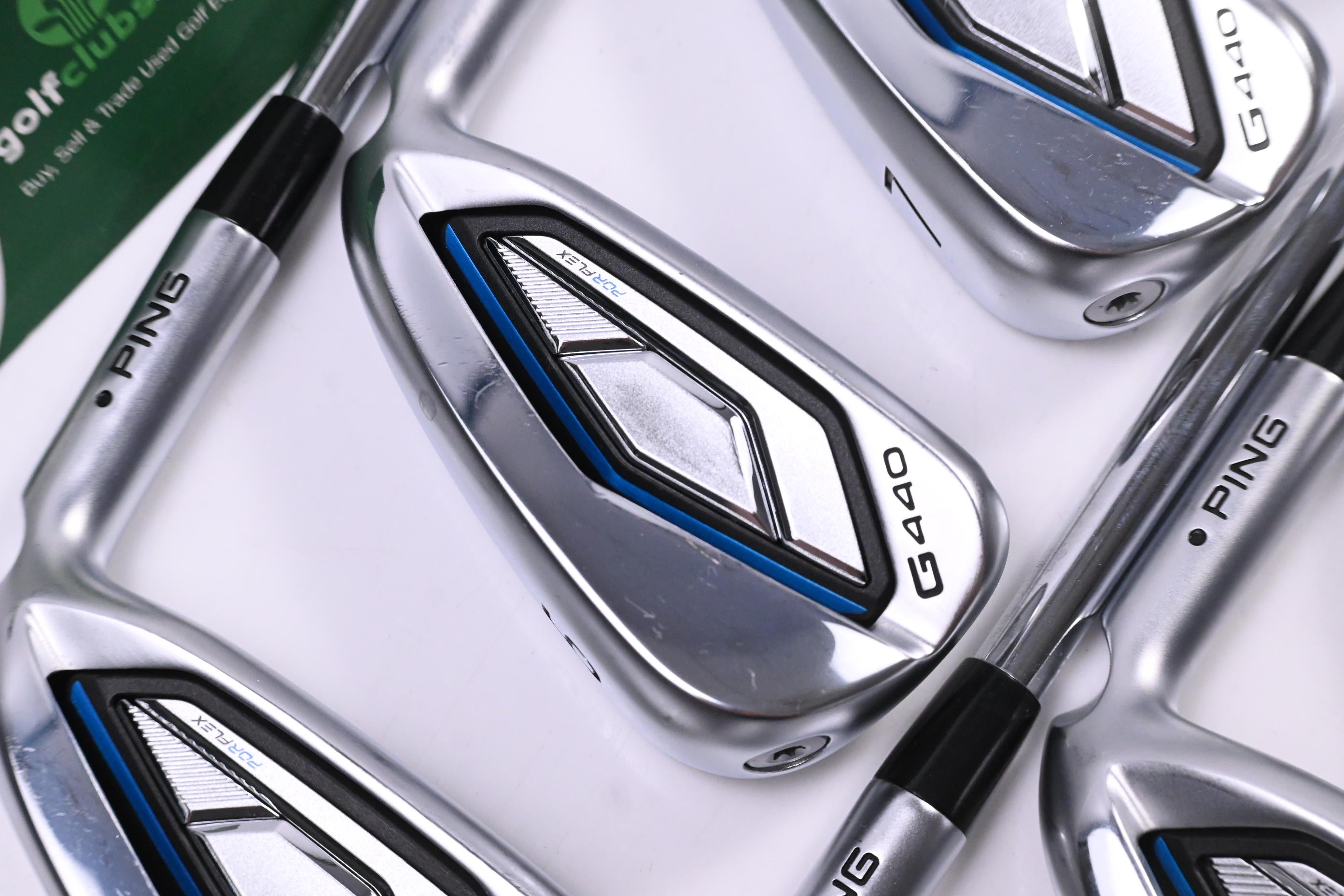 Ping G440 Irons / 5-PW+GW+56° / Black Dot / Regular Flex Ping AWT 3.0 Shafts