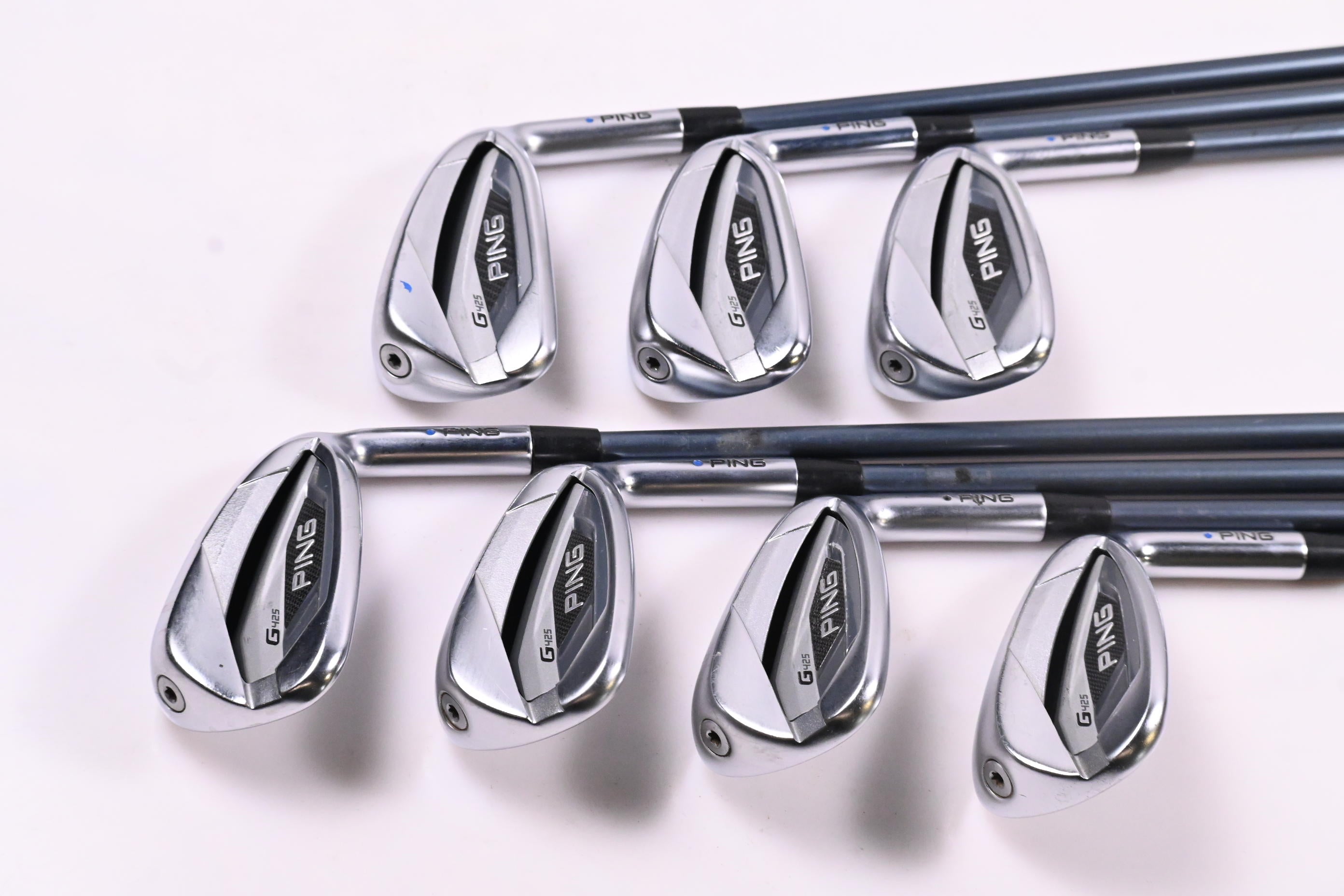 Ping G425 Irons / 6-PW+GW+SW / Blue Dot / Regular Flex Ping Alta CB Slate Shafts