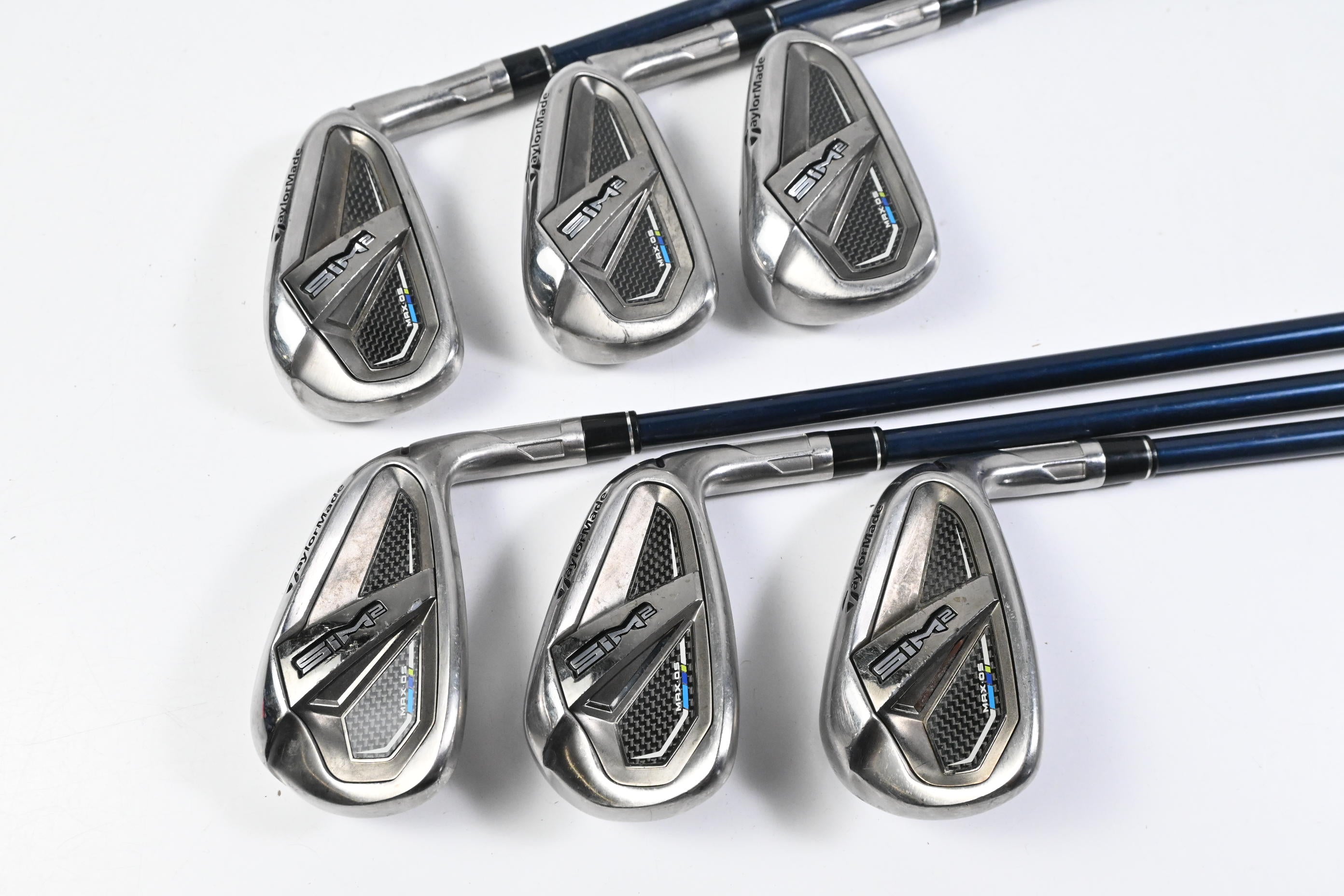 Taylormade SIM2 Max OS Irons / 5-PW / Senior Flex Fujikura Ventus Blue 5 Shaft