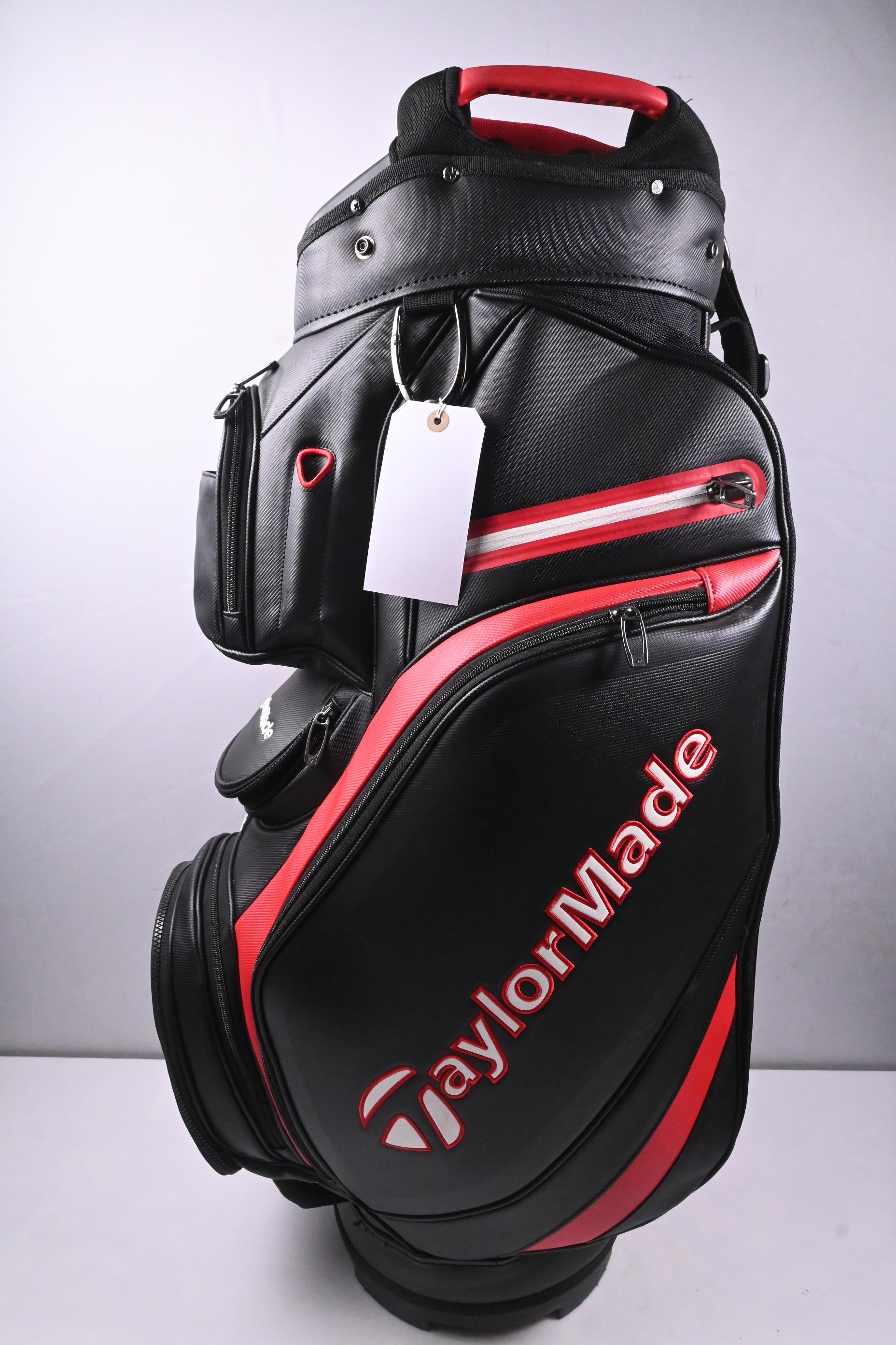 Taylormade Deluxe Cart Bag / 14-Way Divider / Black, Red