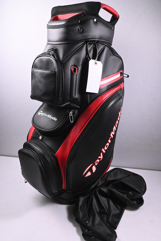 Taylormade Deluxe Cart Bag / 14-Way Divider / Black, Red