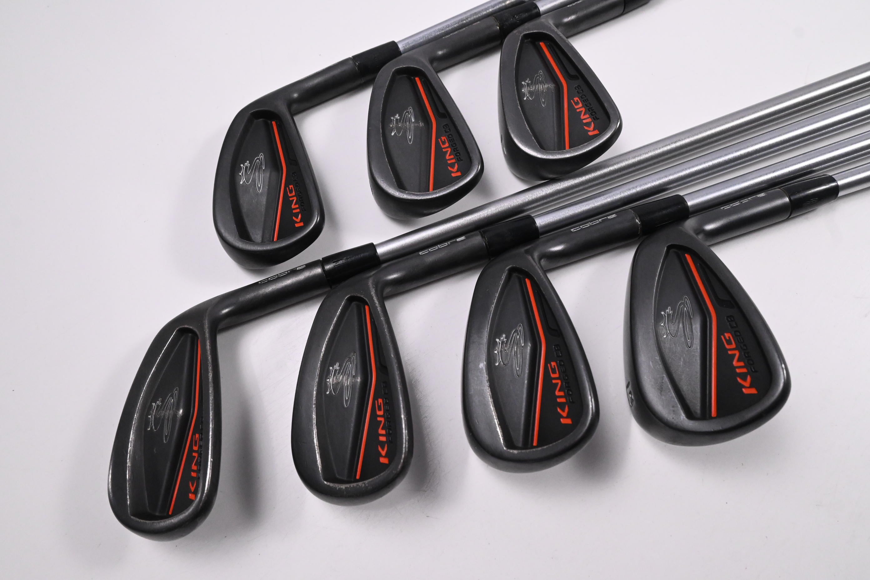 Cobra King Forged CB/MB 2019 Black Irons / 5-PW+GW / Stiff Flex KBS C-Taper 120
