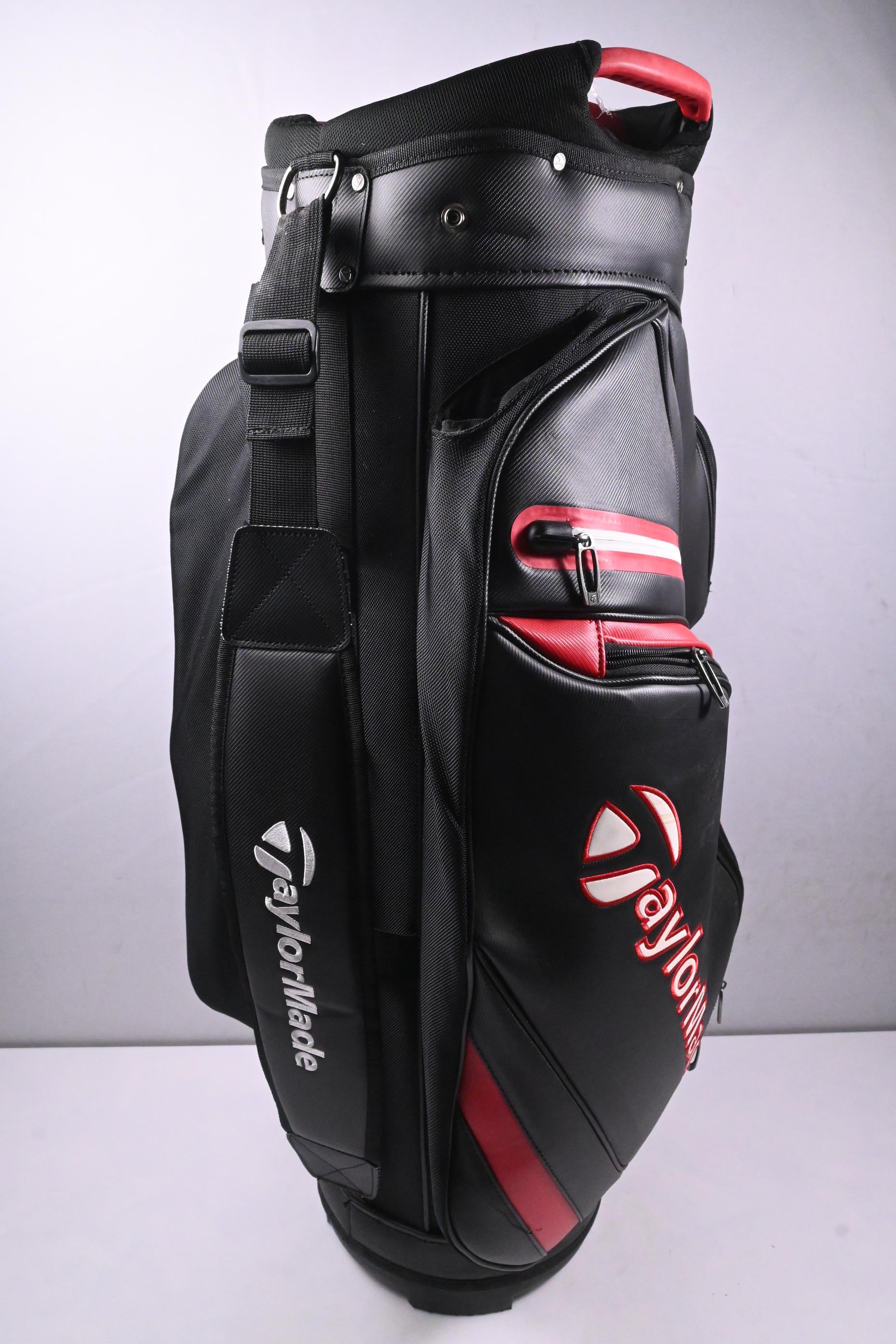 Taylormade Deluxe Cart Bag / 14-Way Divider / Black, Red