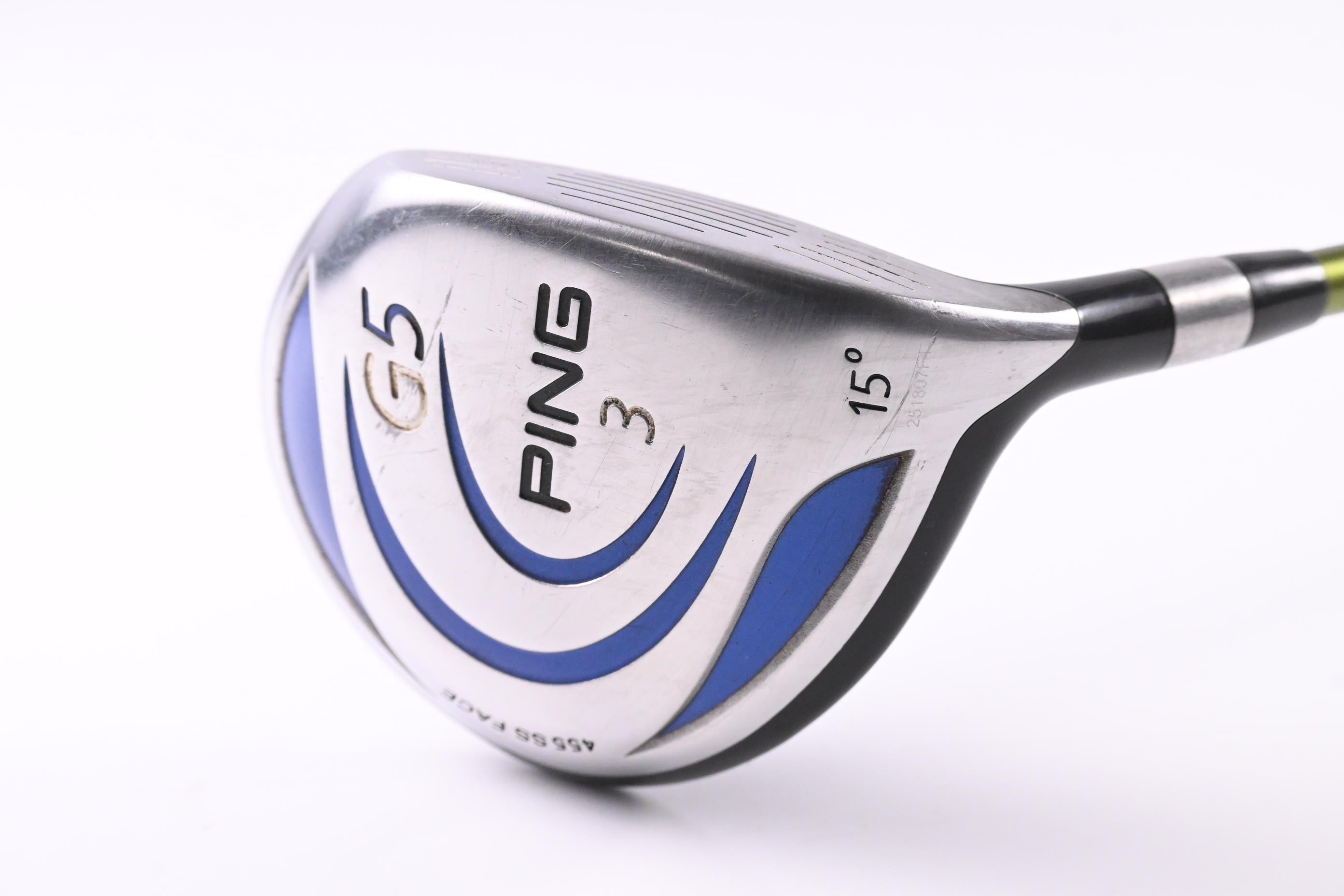 Ping G5 #3 Wood / 15 Degree / Stiff Flex Aldila NV Green 75 Shaft