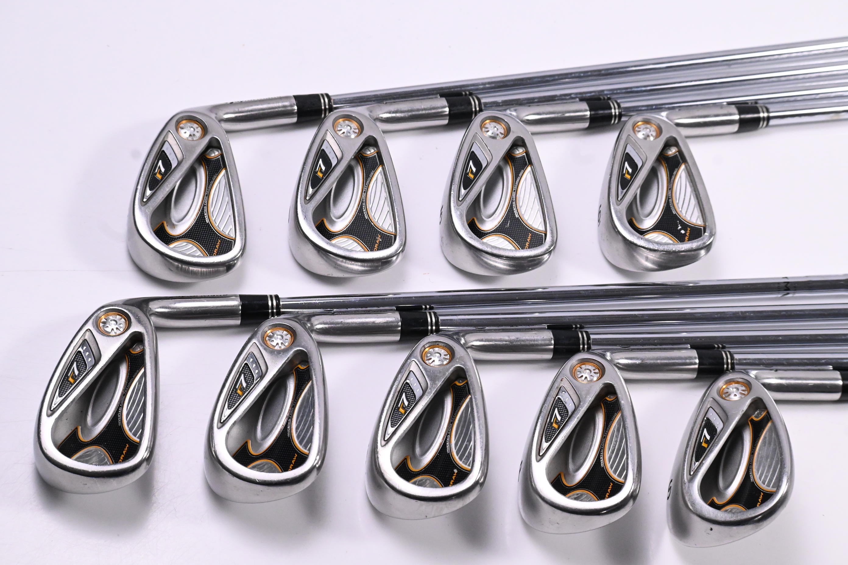 Taylormade R7 Draw Irons / 3-PW+SW / Regular Flex Taylormade T-Step 90 Shafts