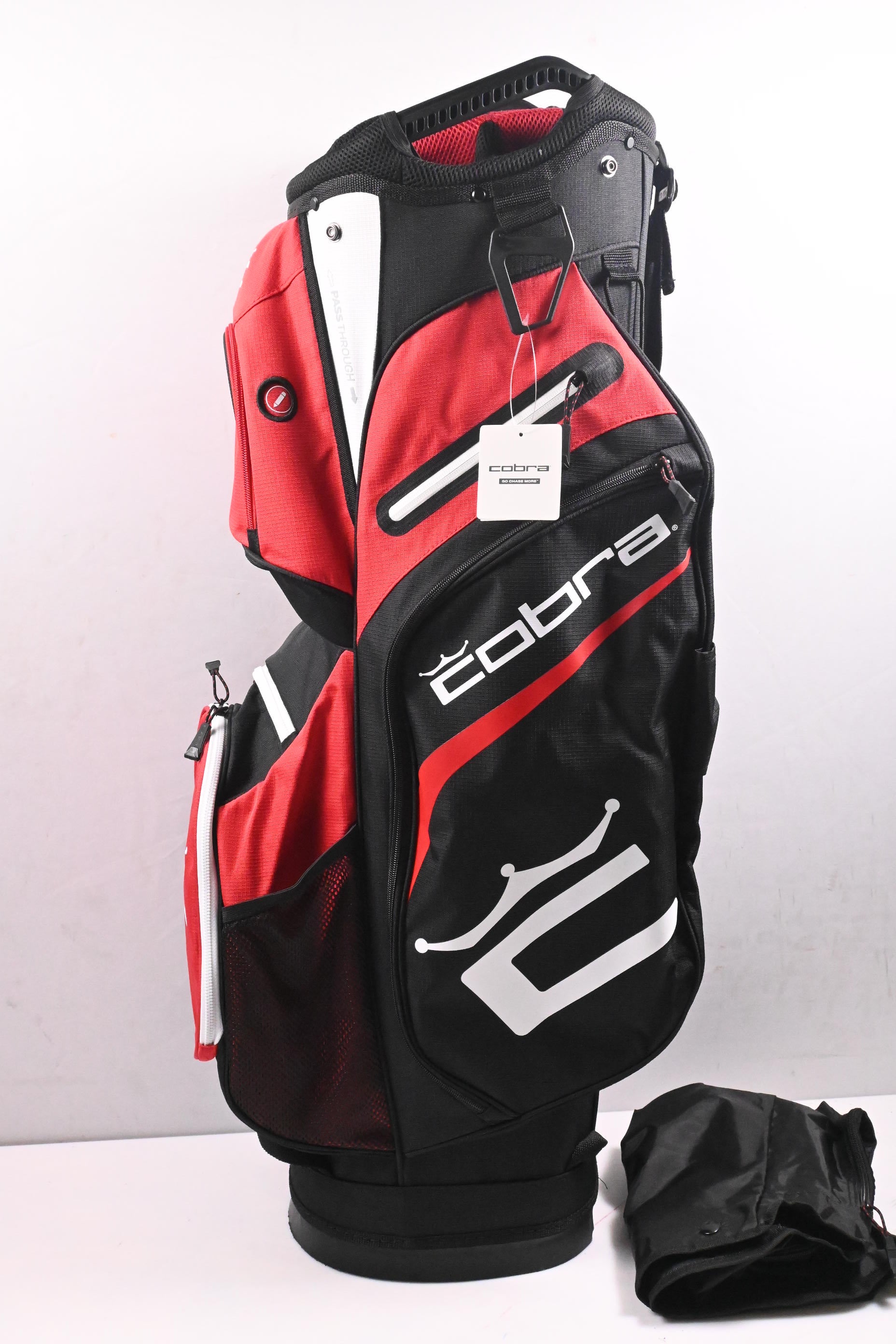 Cobra Cart Bag / 14-Way Divider / Black, Red & White