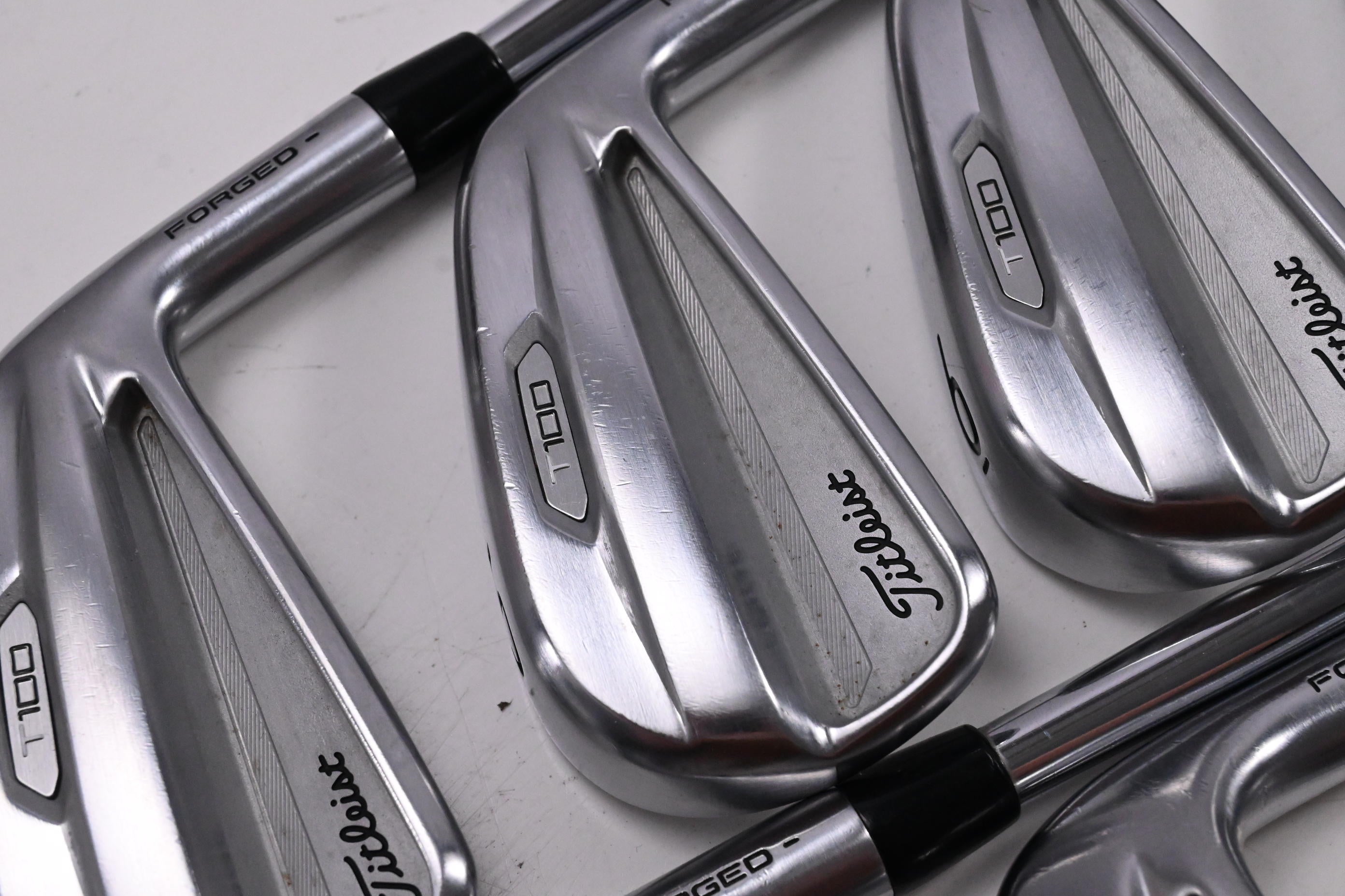 Titleist T100 2021 Irons / 4-PW+50 / Stiff Flex AMT Tour White S300 Shafts