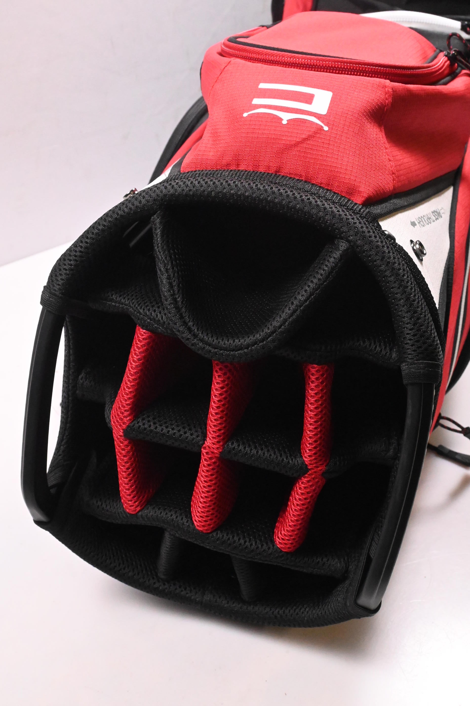 Cobra Cart Bag / 14-Way Divider / Black, Red & White