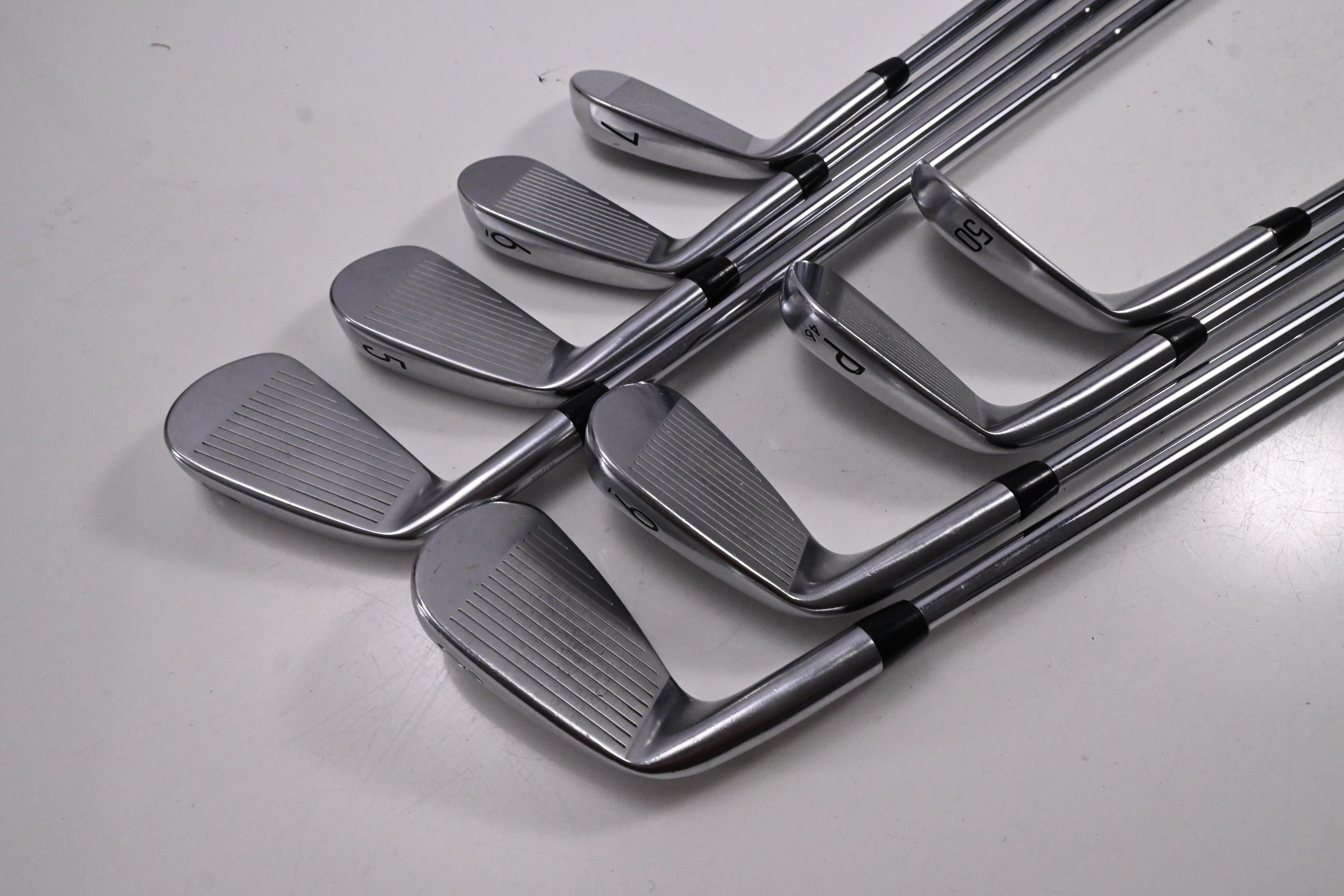 Titleist T100 2021 Irons / 4-PW+50 / Stiff Flex AMT Tour White S300 Shafts