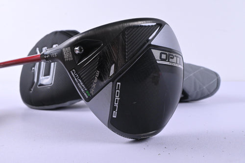 Left Hand Cobra OPTM MAX-K Driver / 10.5 Degree / Stiff Flex Denali Frost Red 50