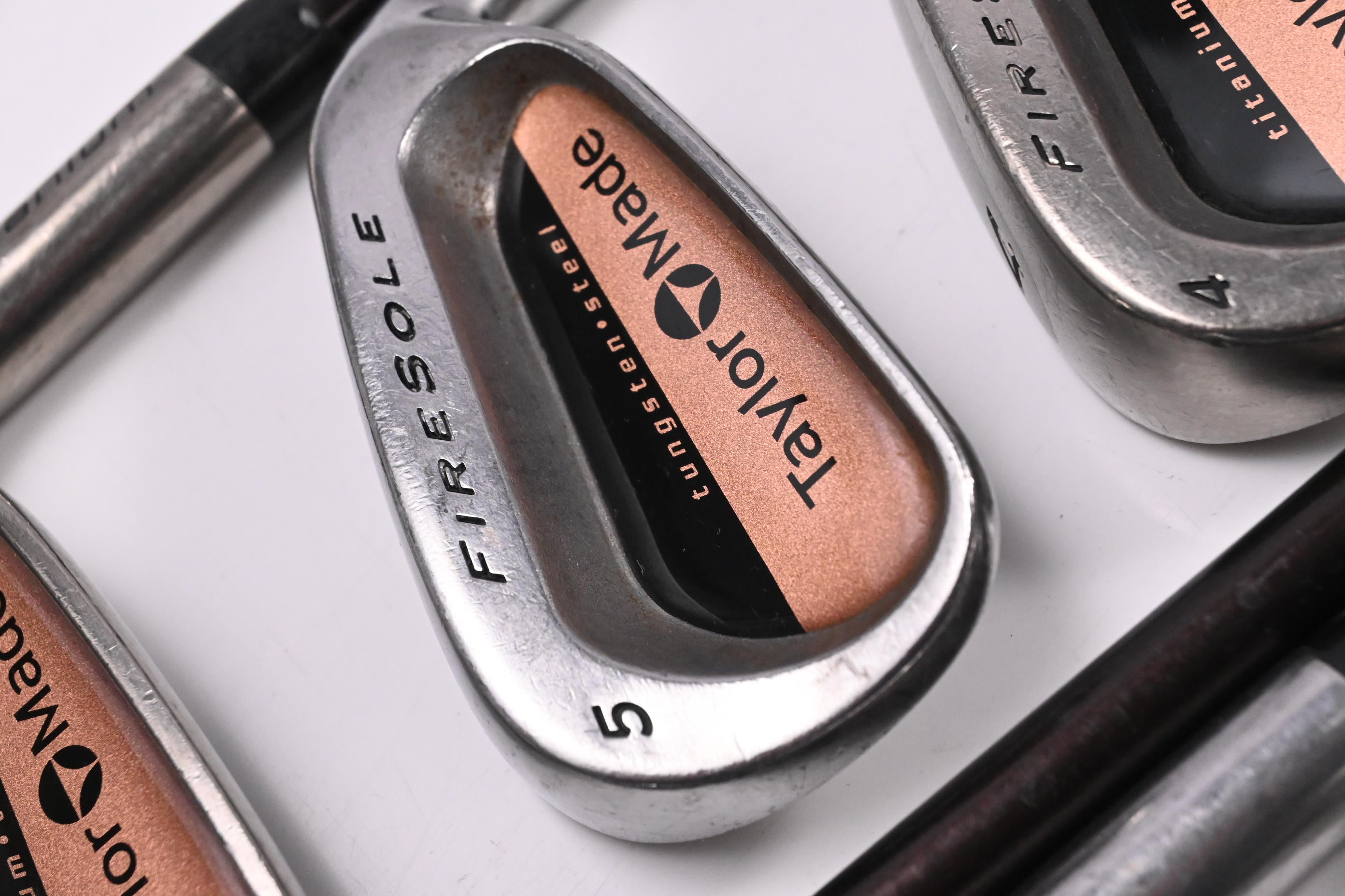 Taylormade Firesole Irons / 3-PW / Stiff Flex Taylormade Bubble 90 Shafts