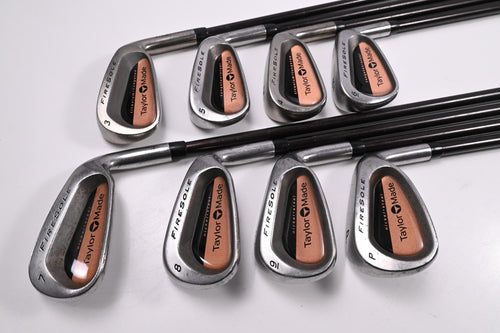 Taylormade Firesole Irons / 3-PW / Stiff Flex Taylormade Bubble 90 Shafts