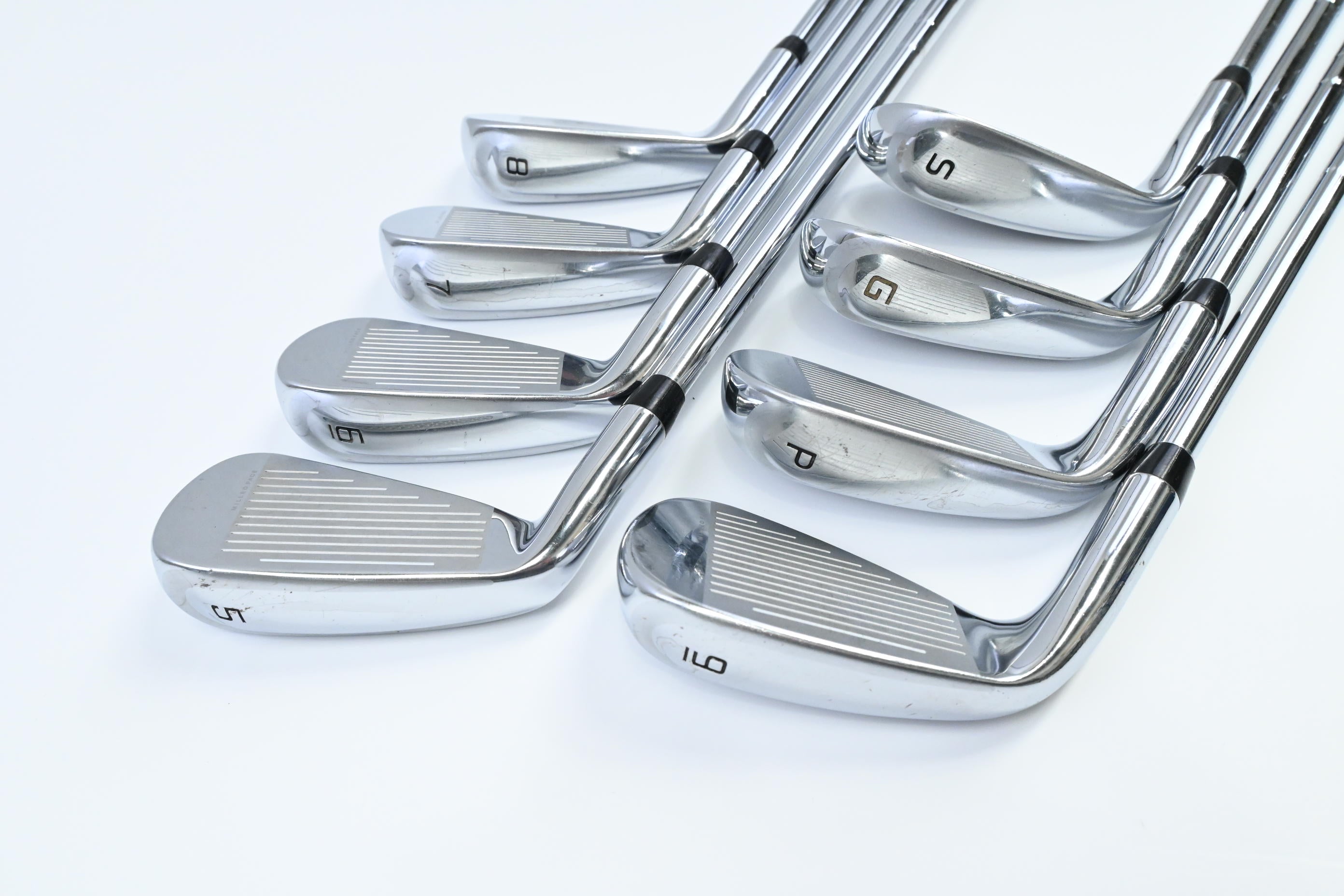 Cobra King Speedzone Irons / 5-PW+GW+SW / Stiff Flex KBS Tour 90 Shafts