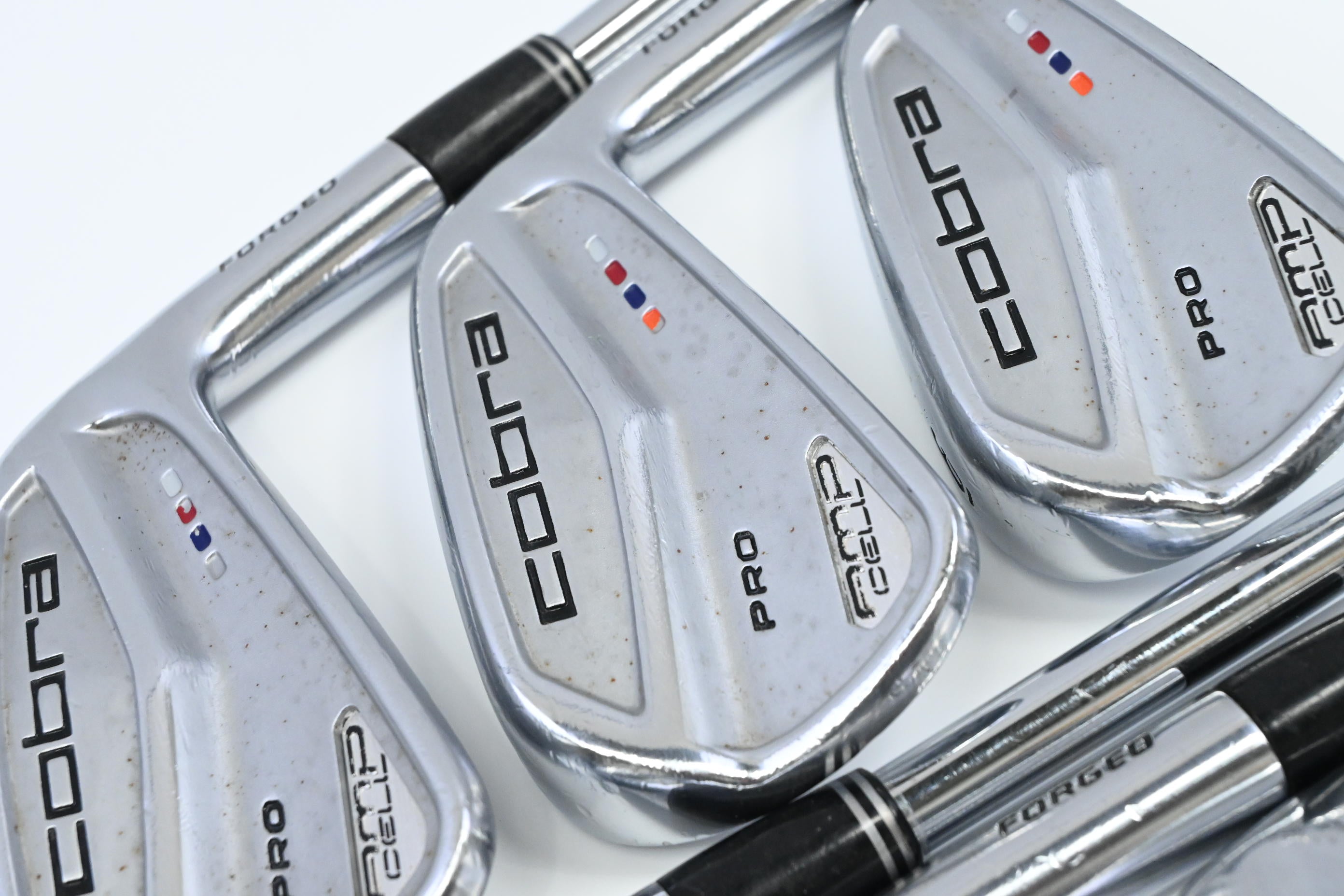 Cobra AMP Cell Pro Irons / 4-PW / Stiff Flex Dynamic Gold S300 Shafts