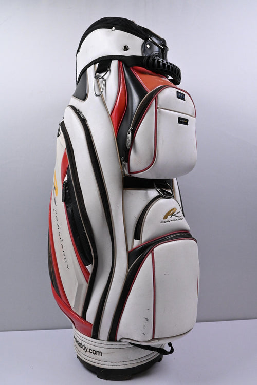 Powakaddy Cart Bag / 14-Way Divider / White, Red & Black
