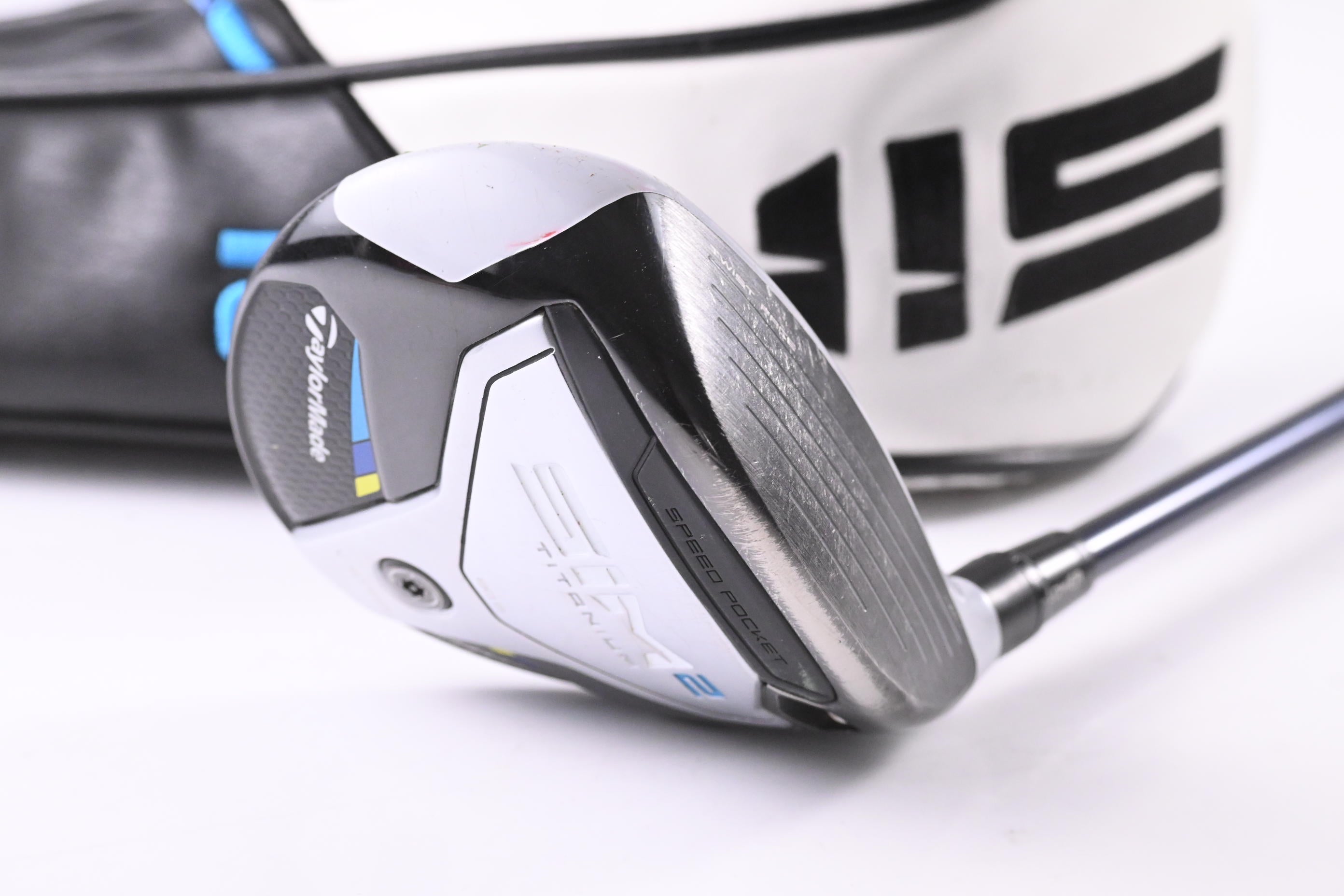 Taylormade SIM2 Ti #3 Wood / 15 Degree / Stiff Flex Fujikura Ventus Blue 6 Shaft