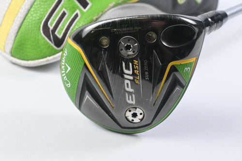 Callaway Epic Flash Sub Zero #3 Wood / 15 Degree / Stiff Flex Evenflow 65 Shaft