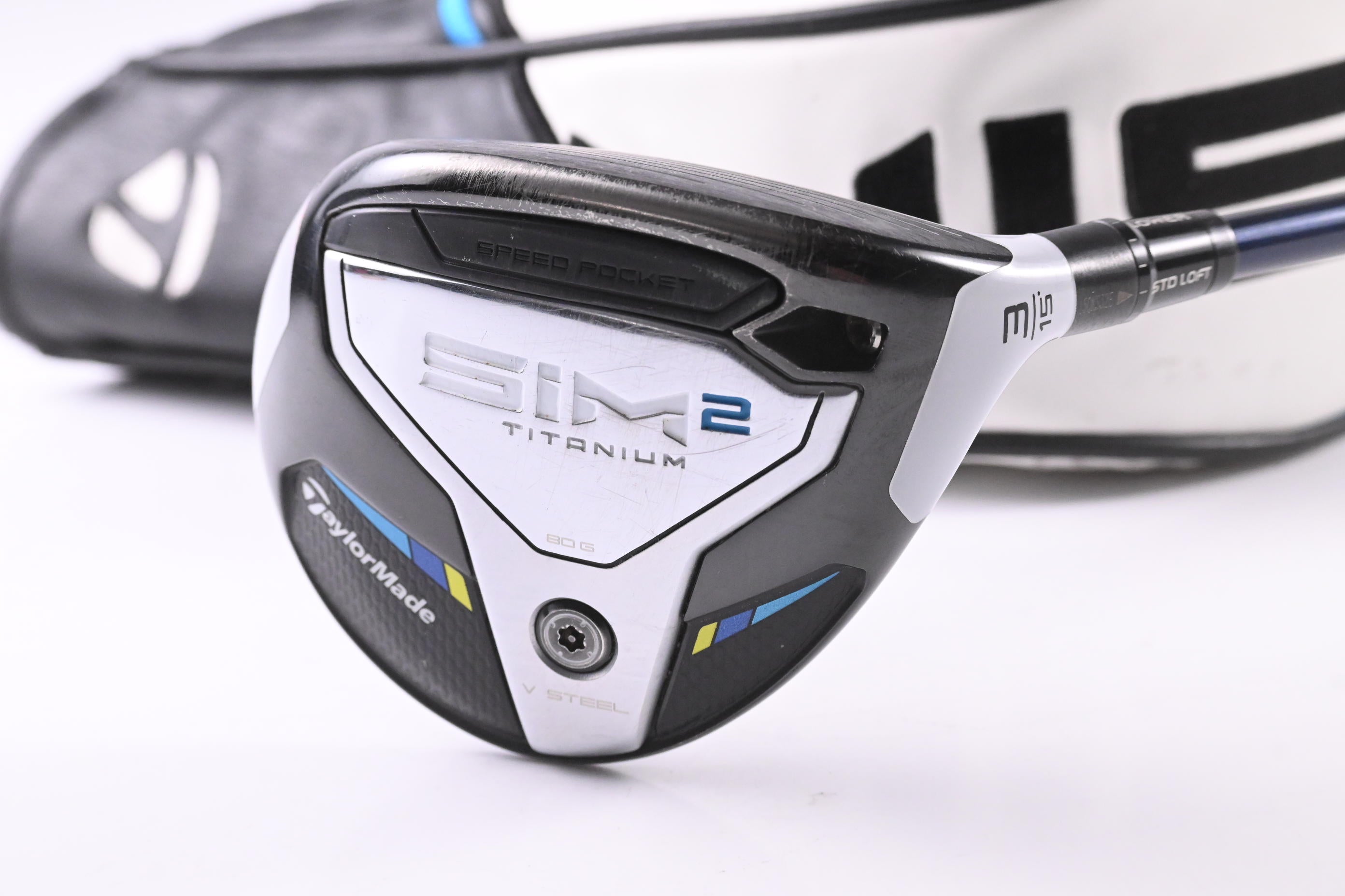 Taylormade SIM2 Ti #3 Wood / 15 Degree / Stiff Flex Fujikura Ventus Blue 6 Shaft