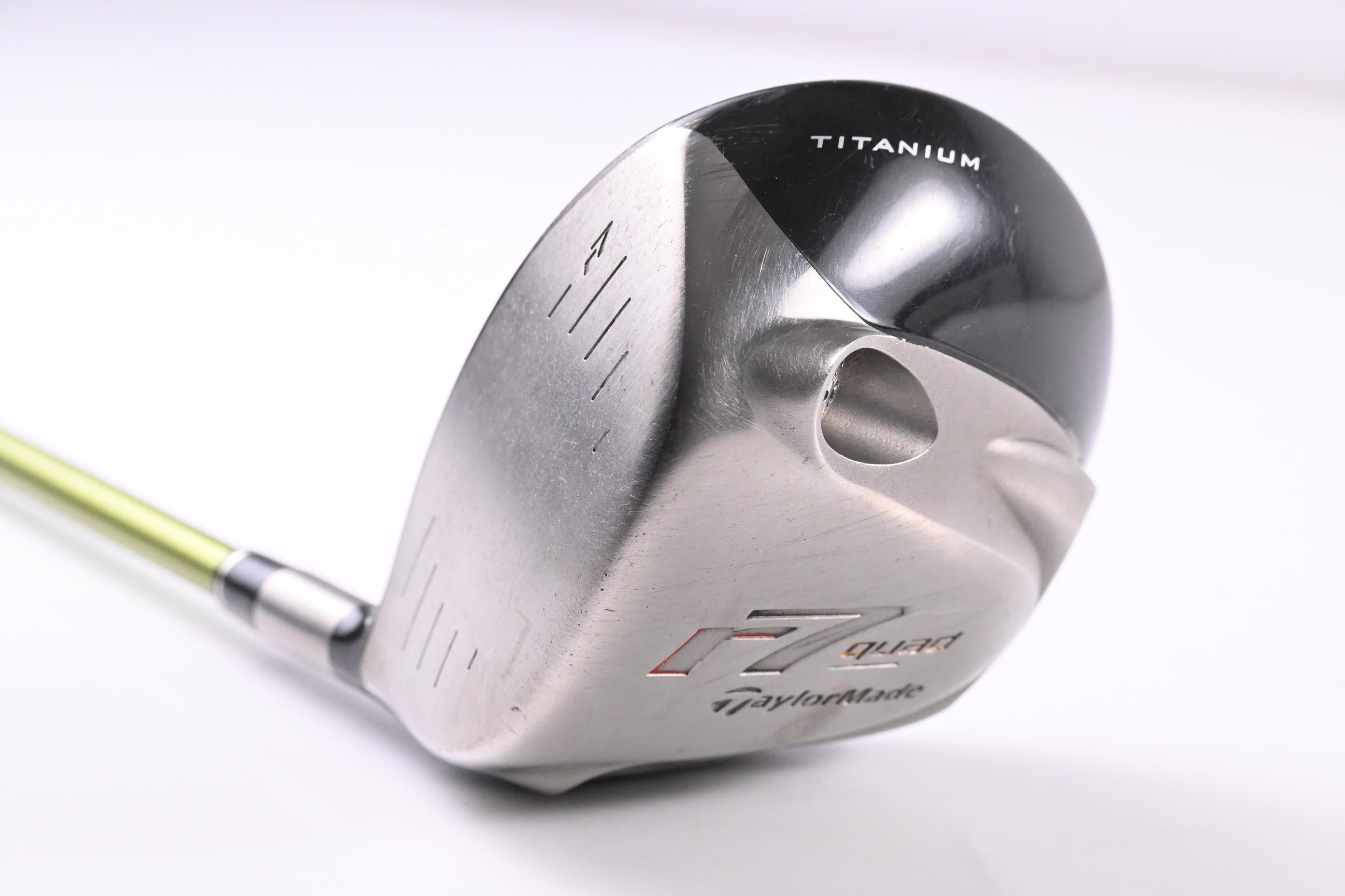 Left Hand Taylormade R7 Quad Driver / 9.5 Degree / Regular Flex Aldila NV 65