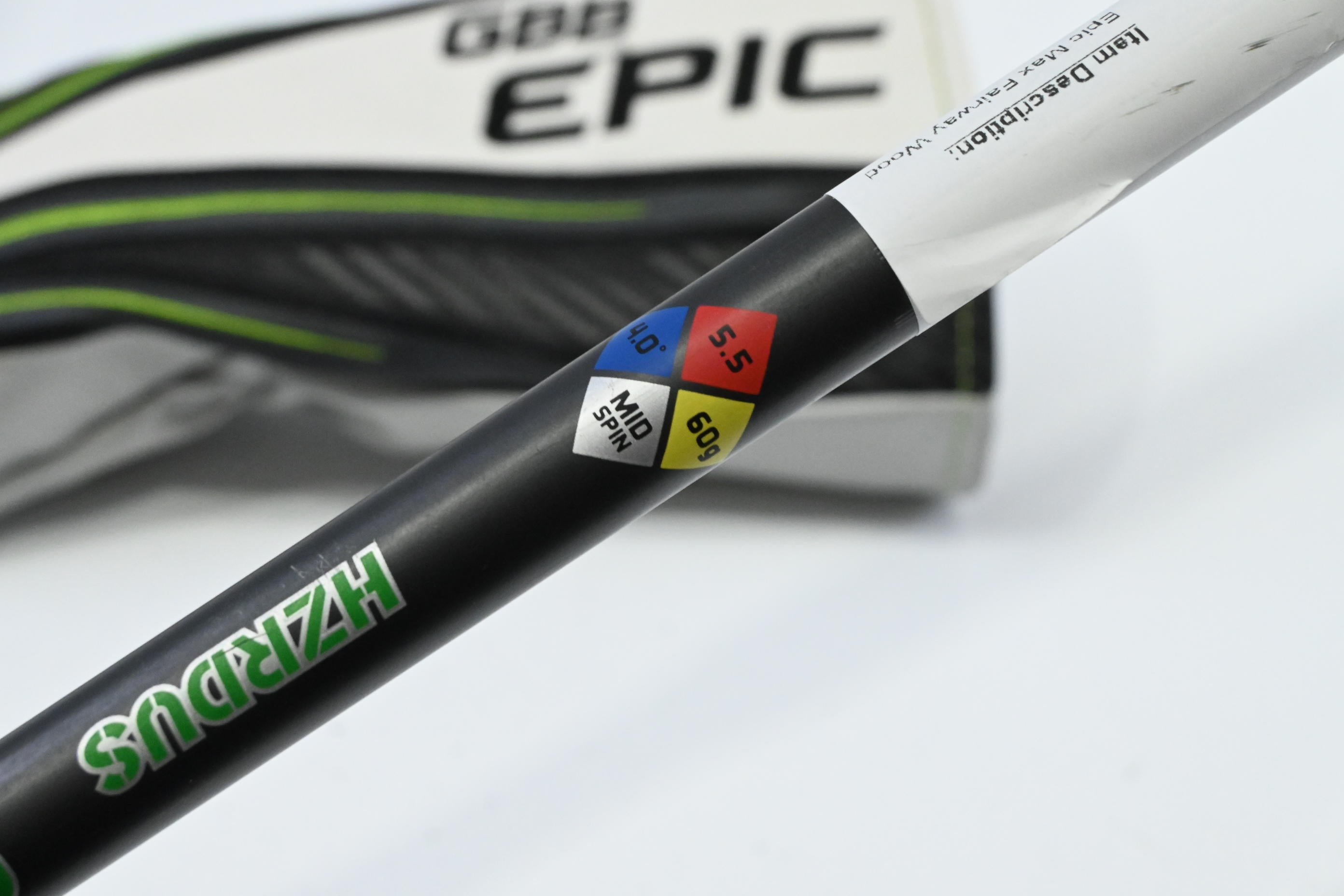 Callaway Epic Max #3 Wood / 15 Degree / Regular Flex HZRDUS Smoke iM10 60